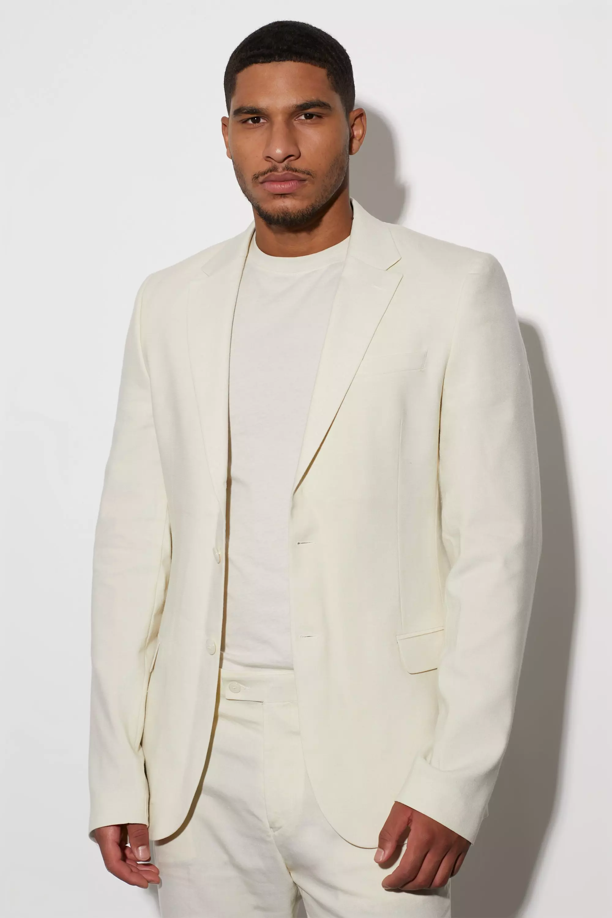 Linen shop coat suit