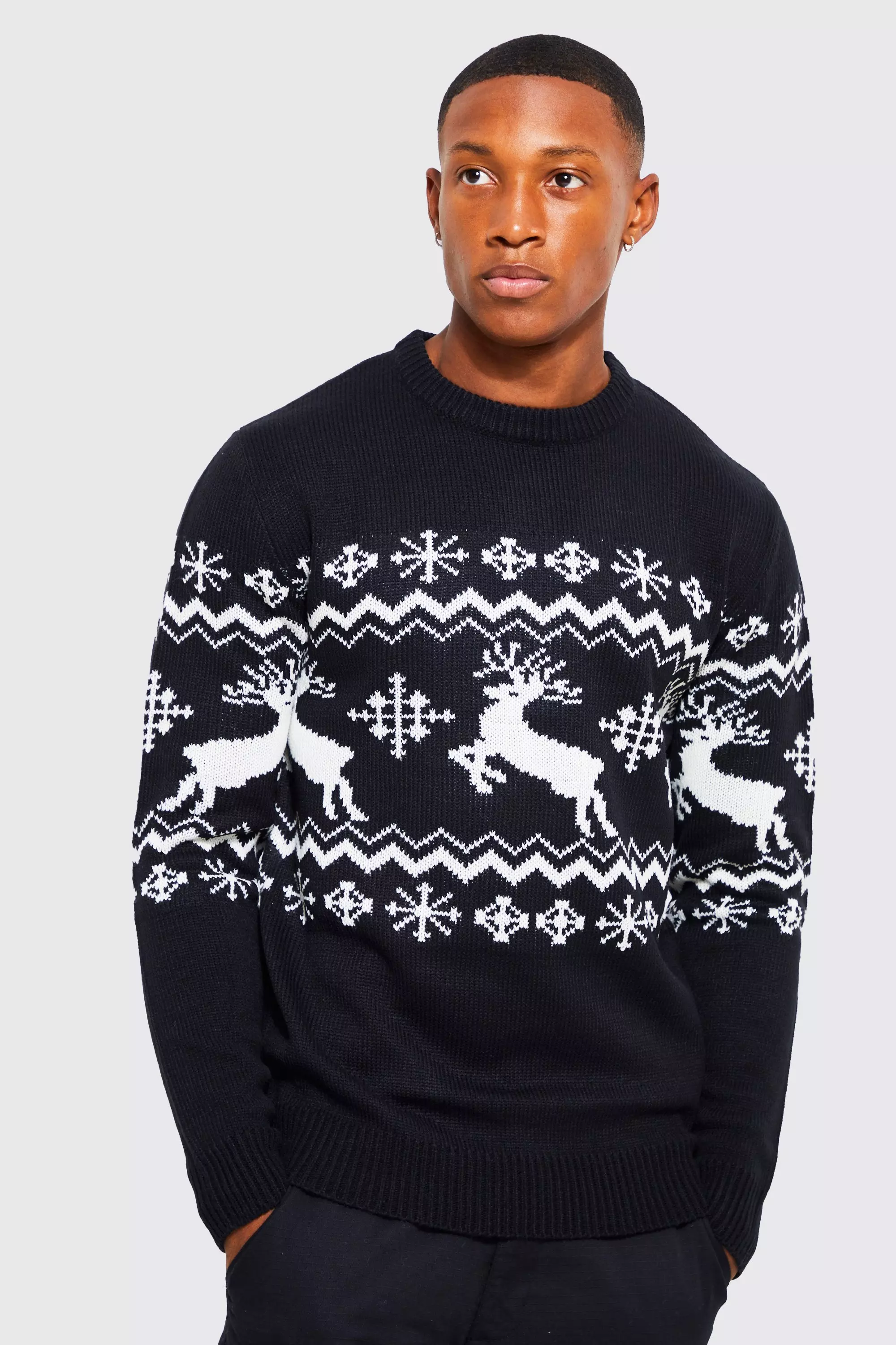 Mens white 2024 christmas jumper