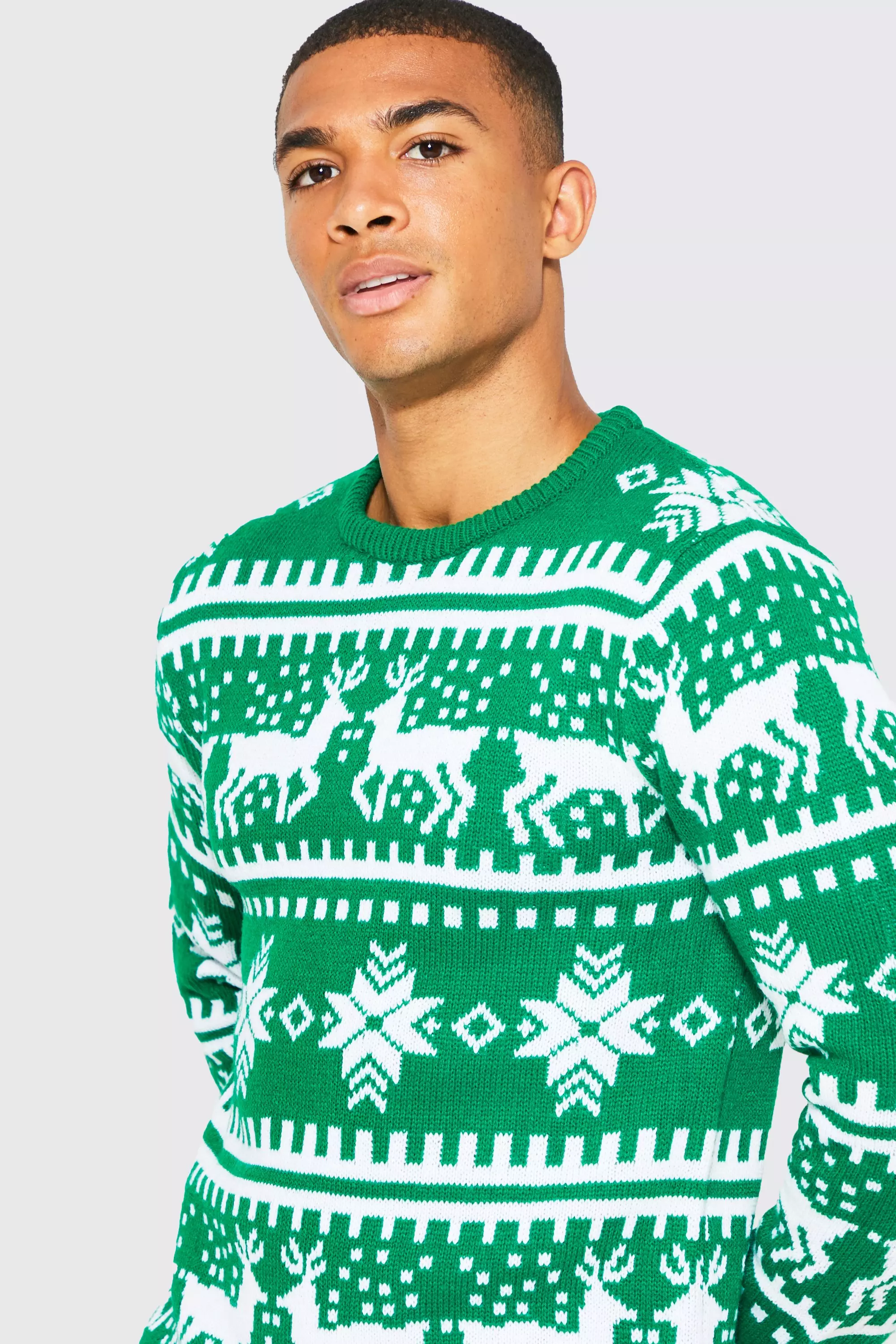 Reindeer Fairisle Christmas Sweater