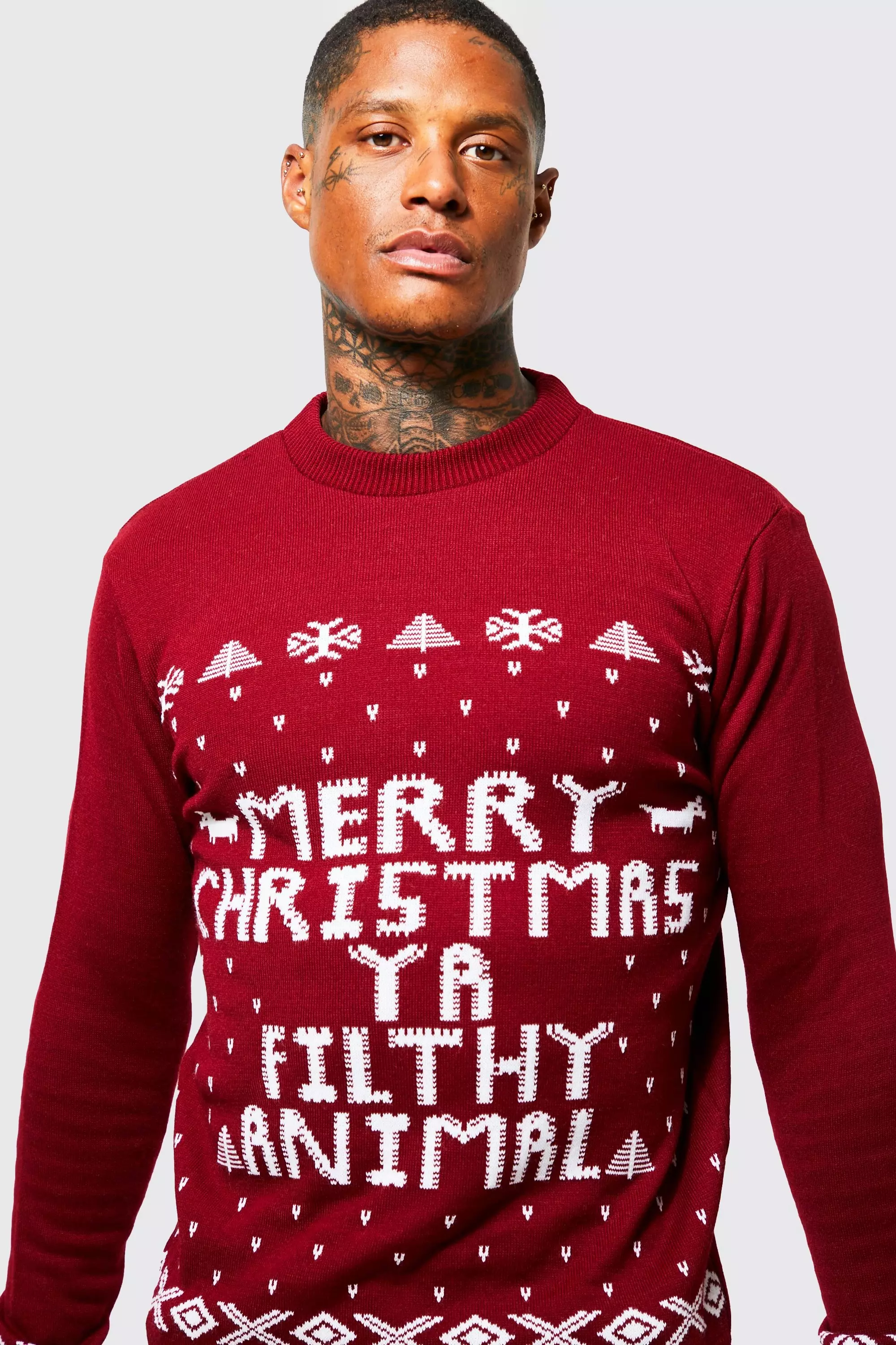 Merry christmas ya shop filthy animal sweater mens