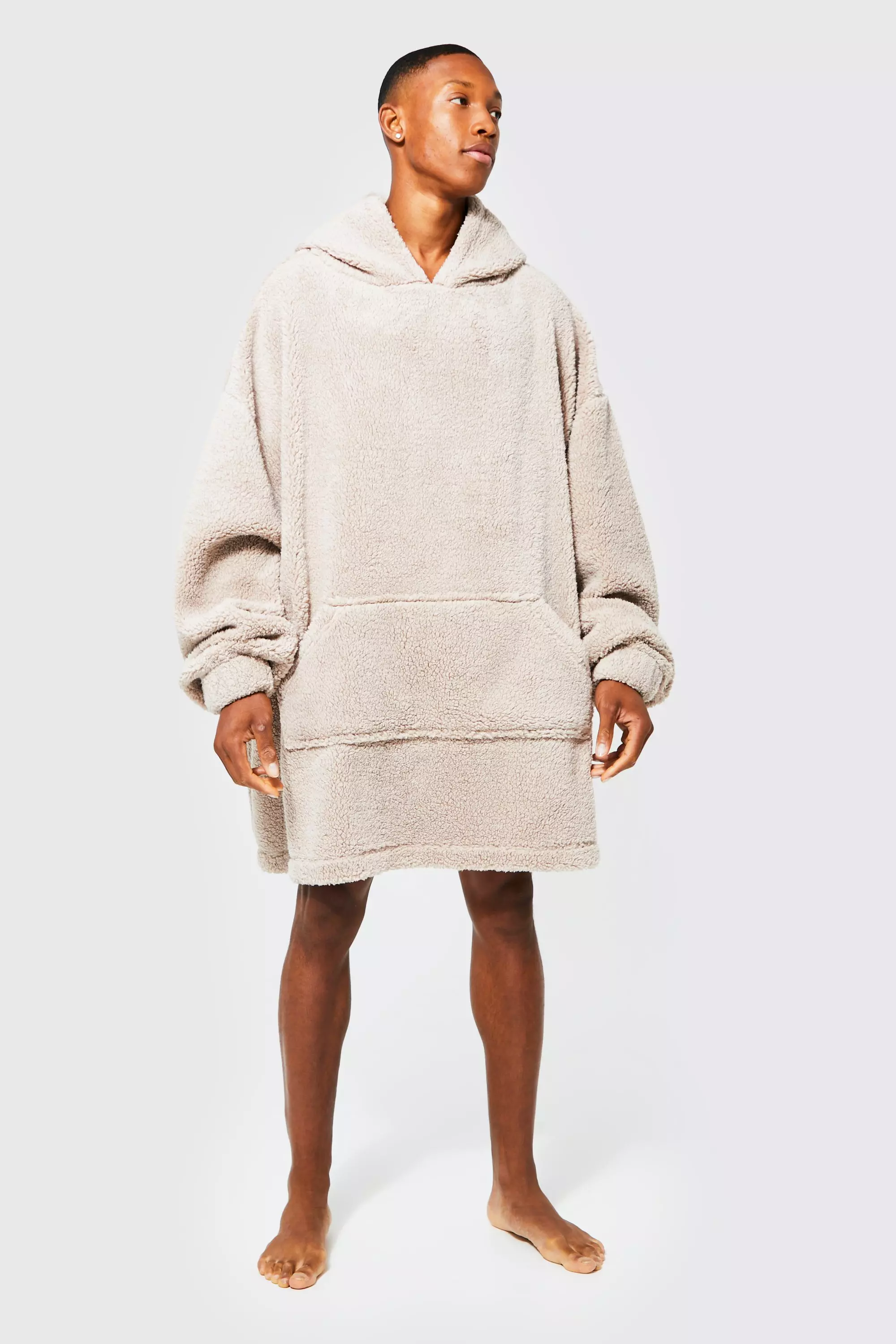 Fluffy clearance oversized hoodie