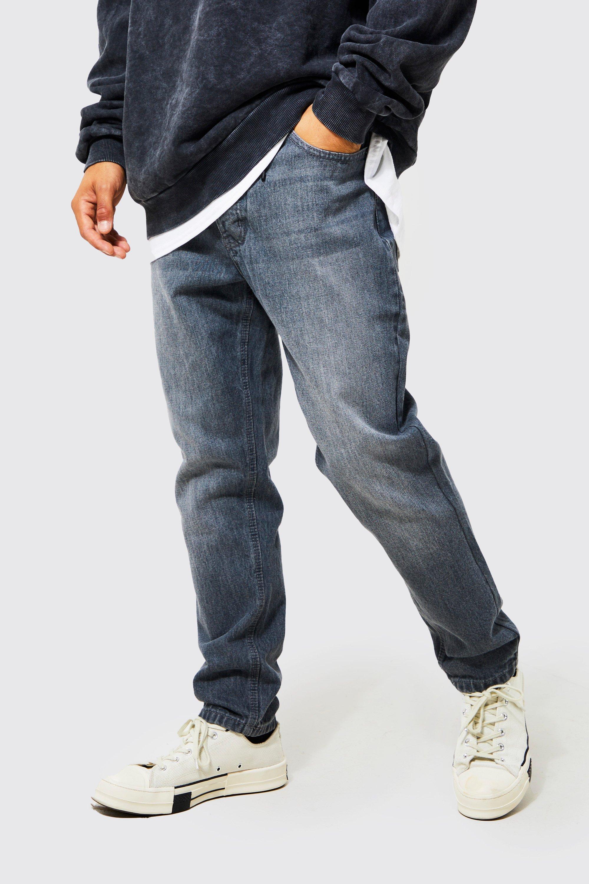 boohooman tapered jeans