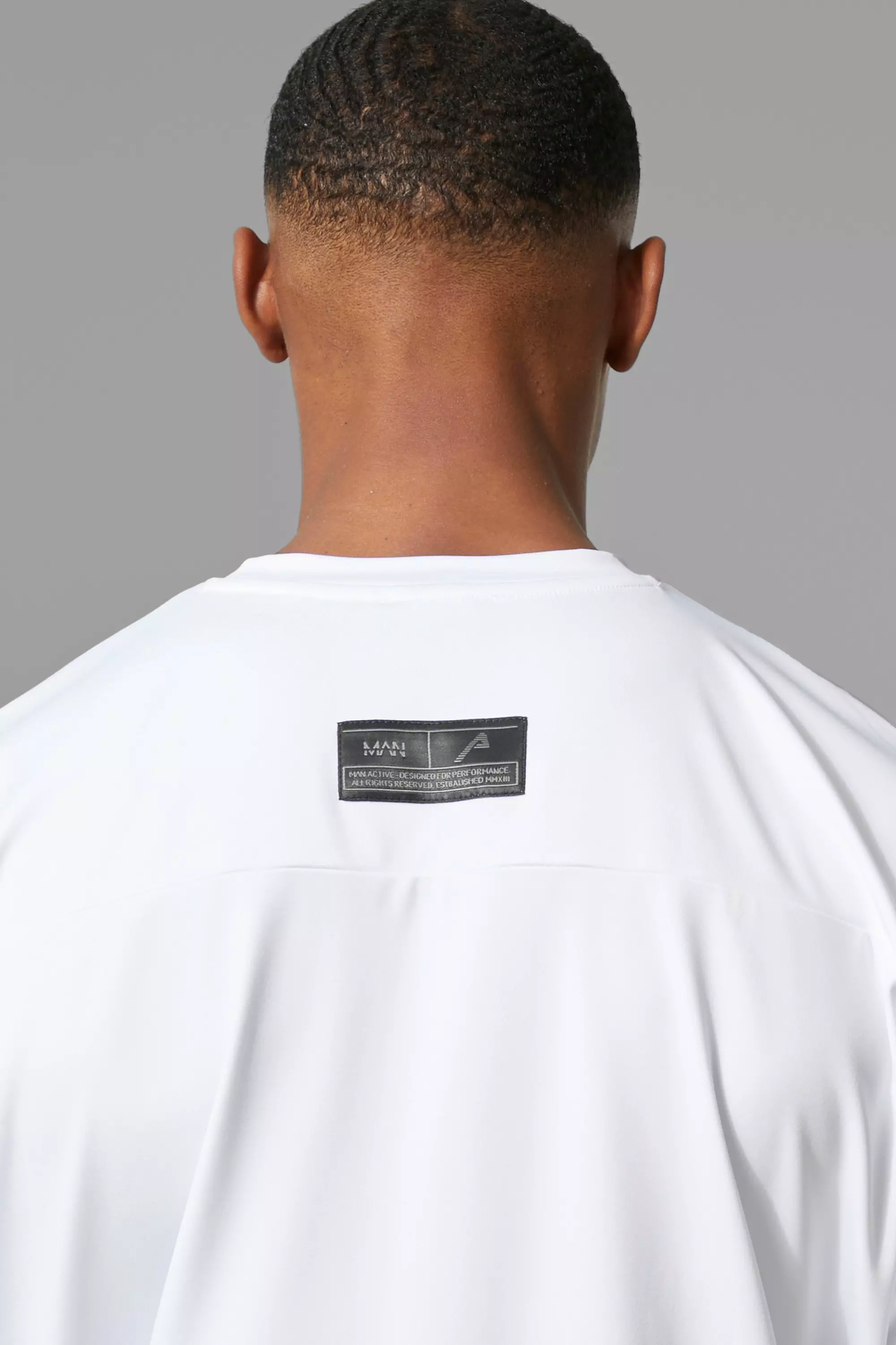 boohooMAN Regular Fit Slam Dunk Graphic T-Shirt - White - Size L