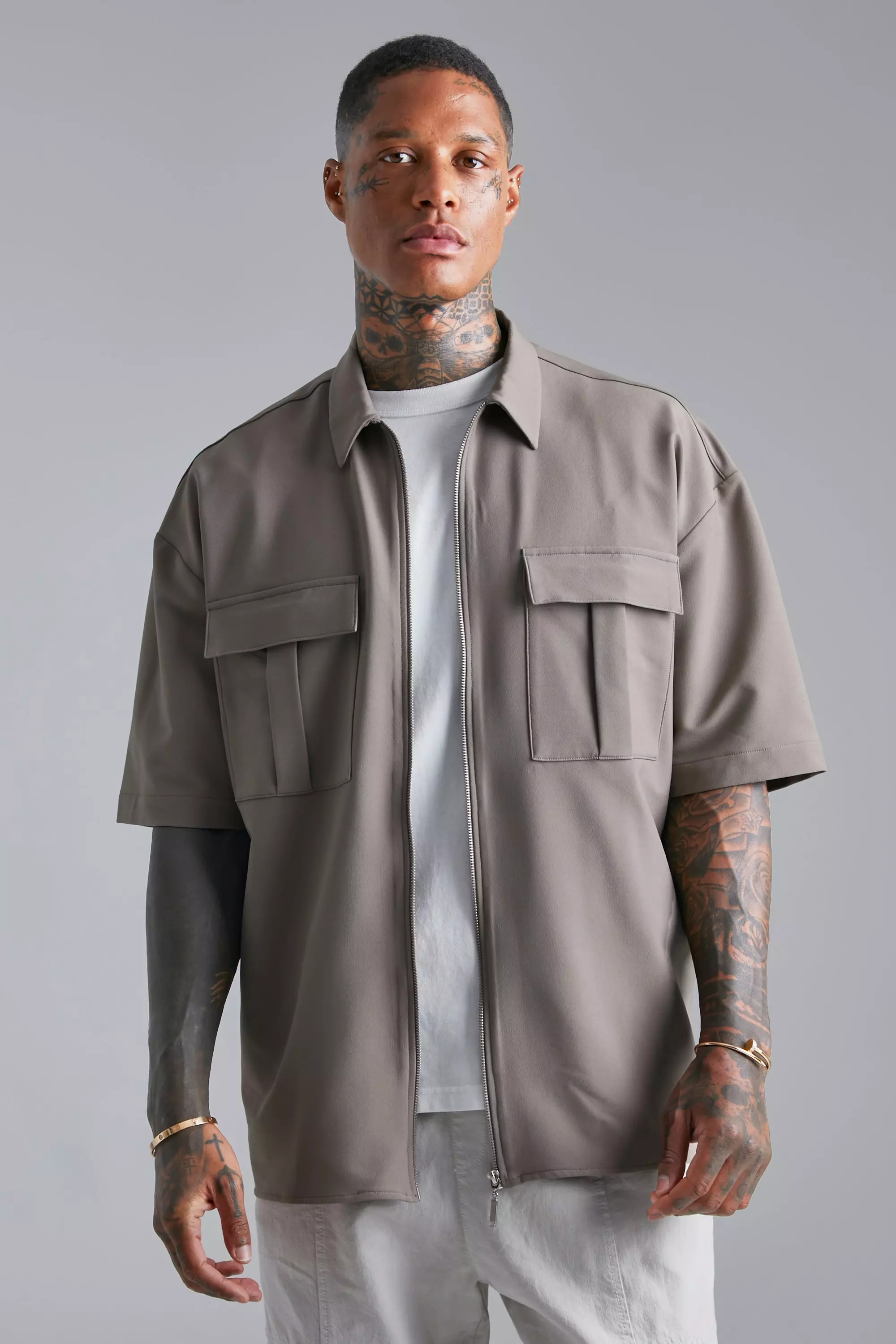 fearofgodFEAR OF GOD OVERSIZED NYLON SHIRTS