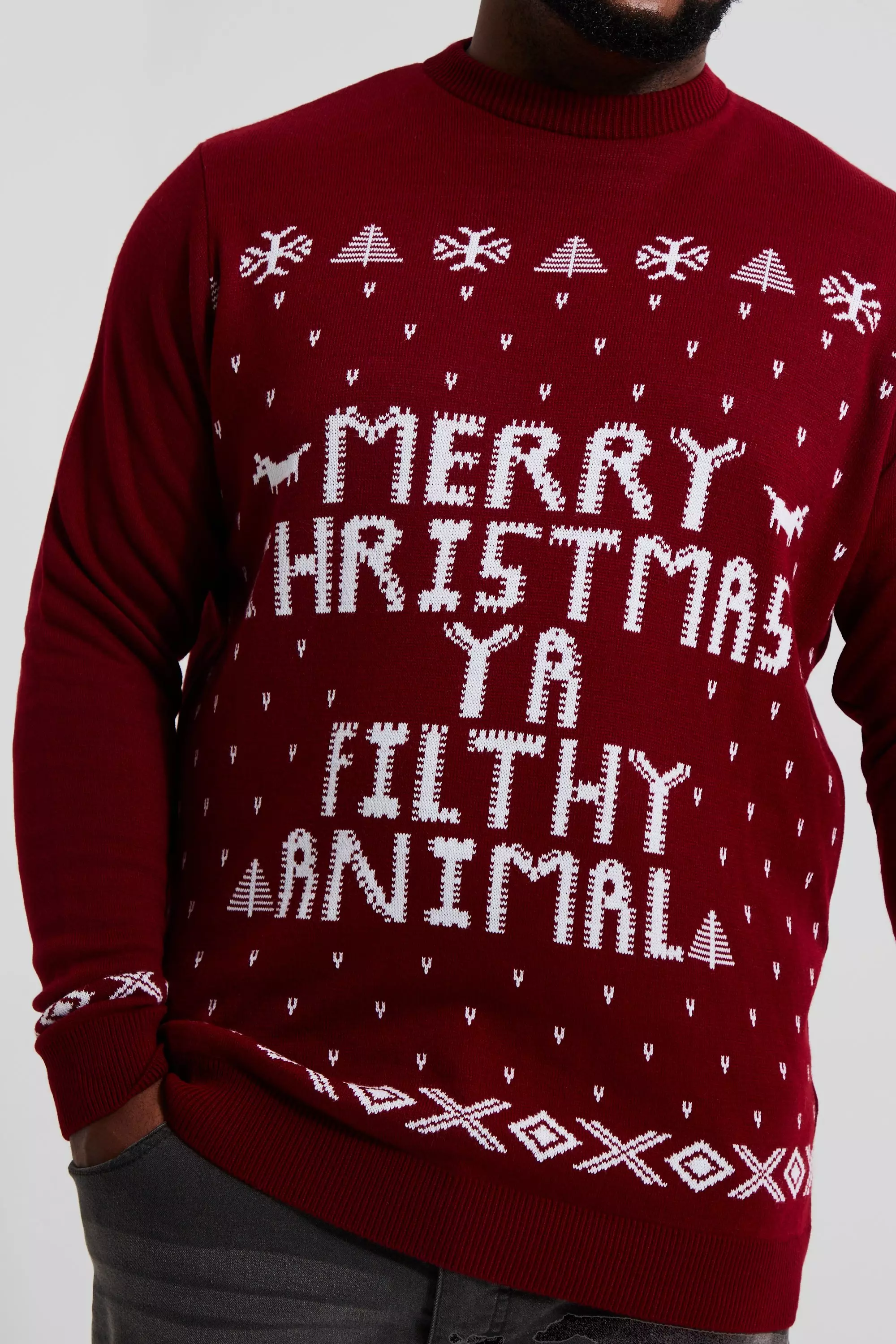 Mens animal cheap sweater