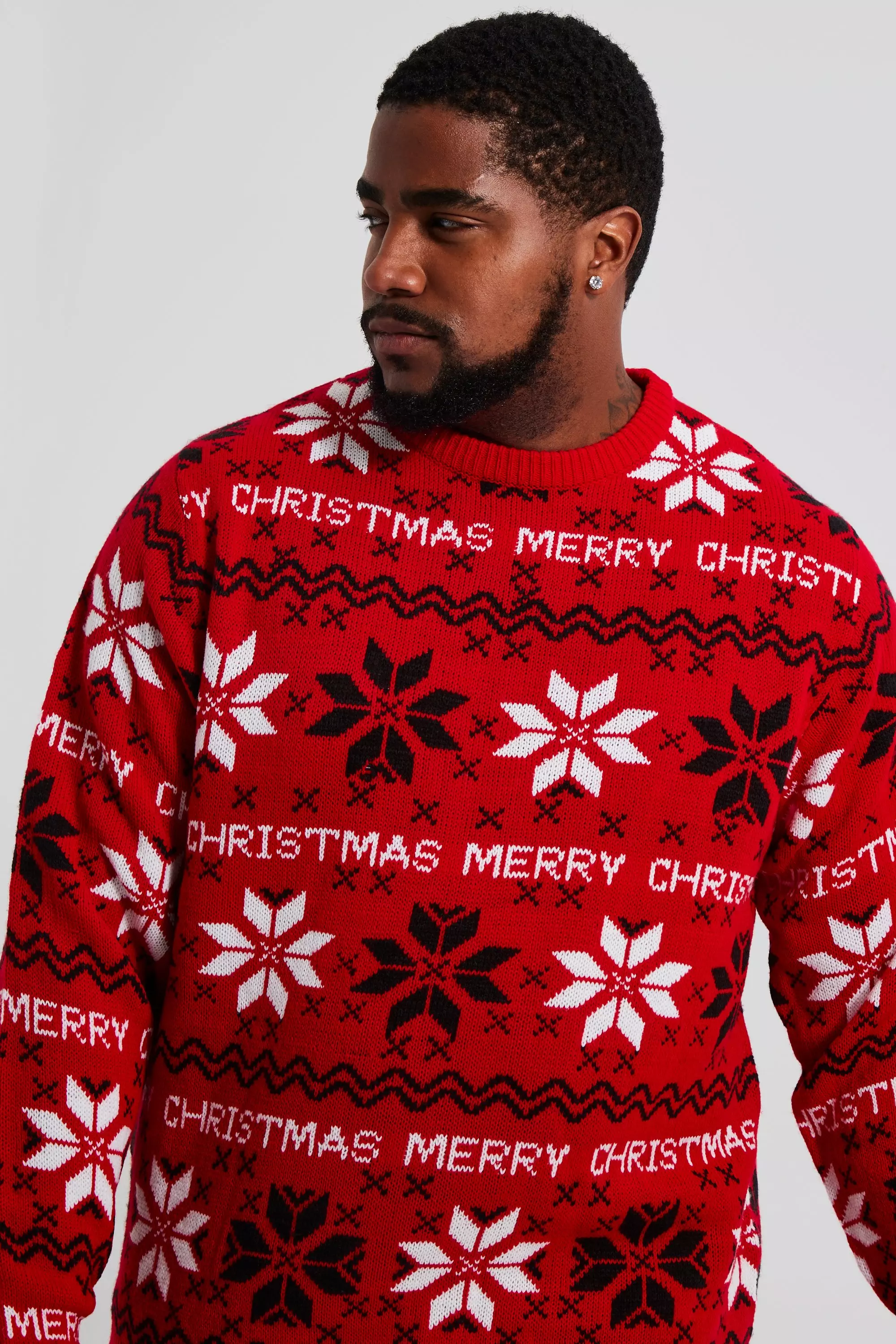 Red and clearance black christmas sweater