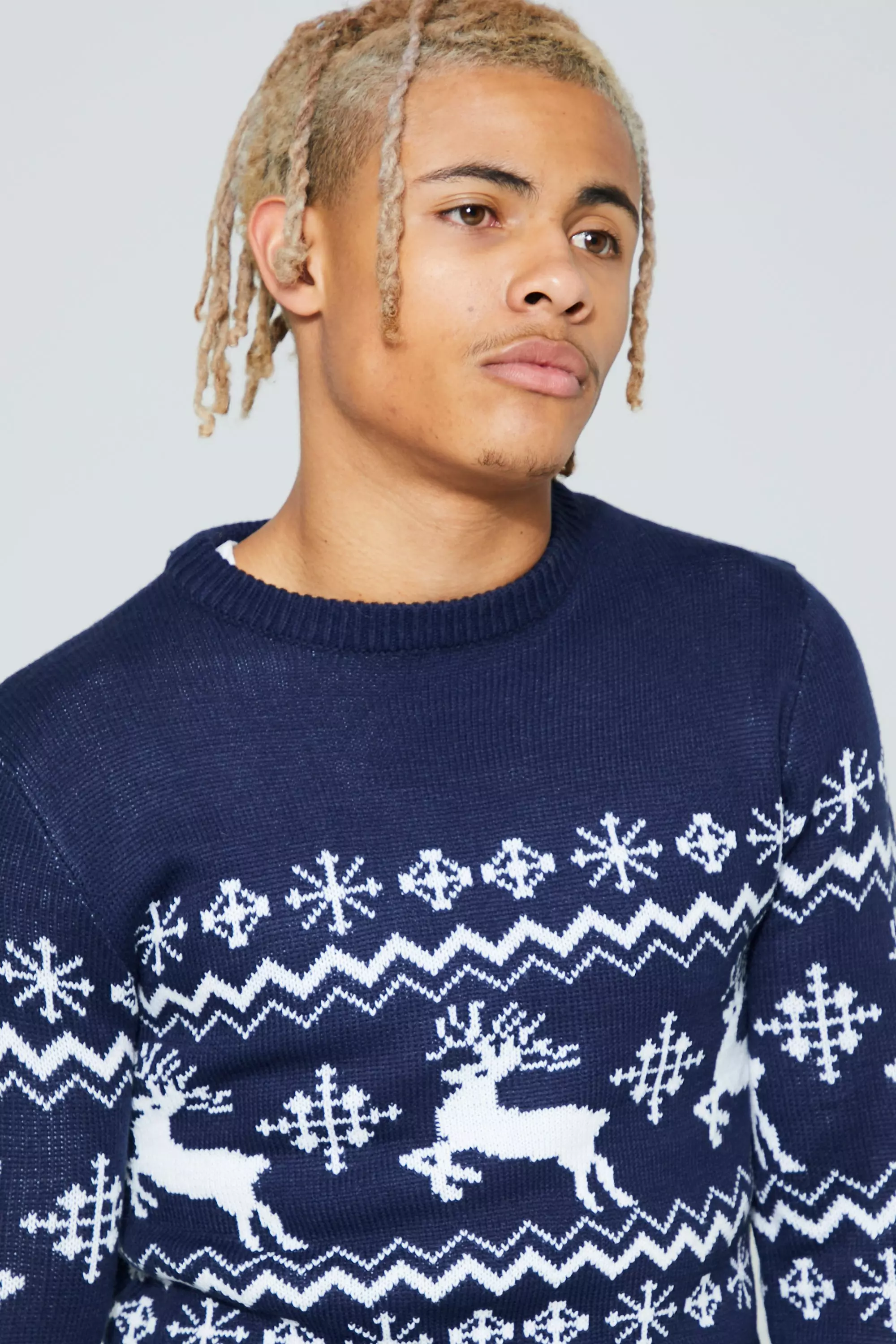 Navy blue christmas outlet sweater