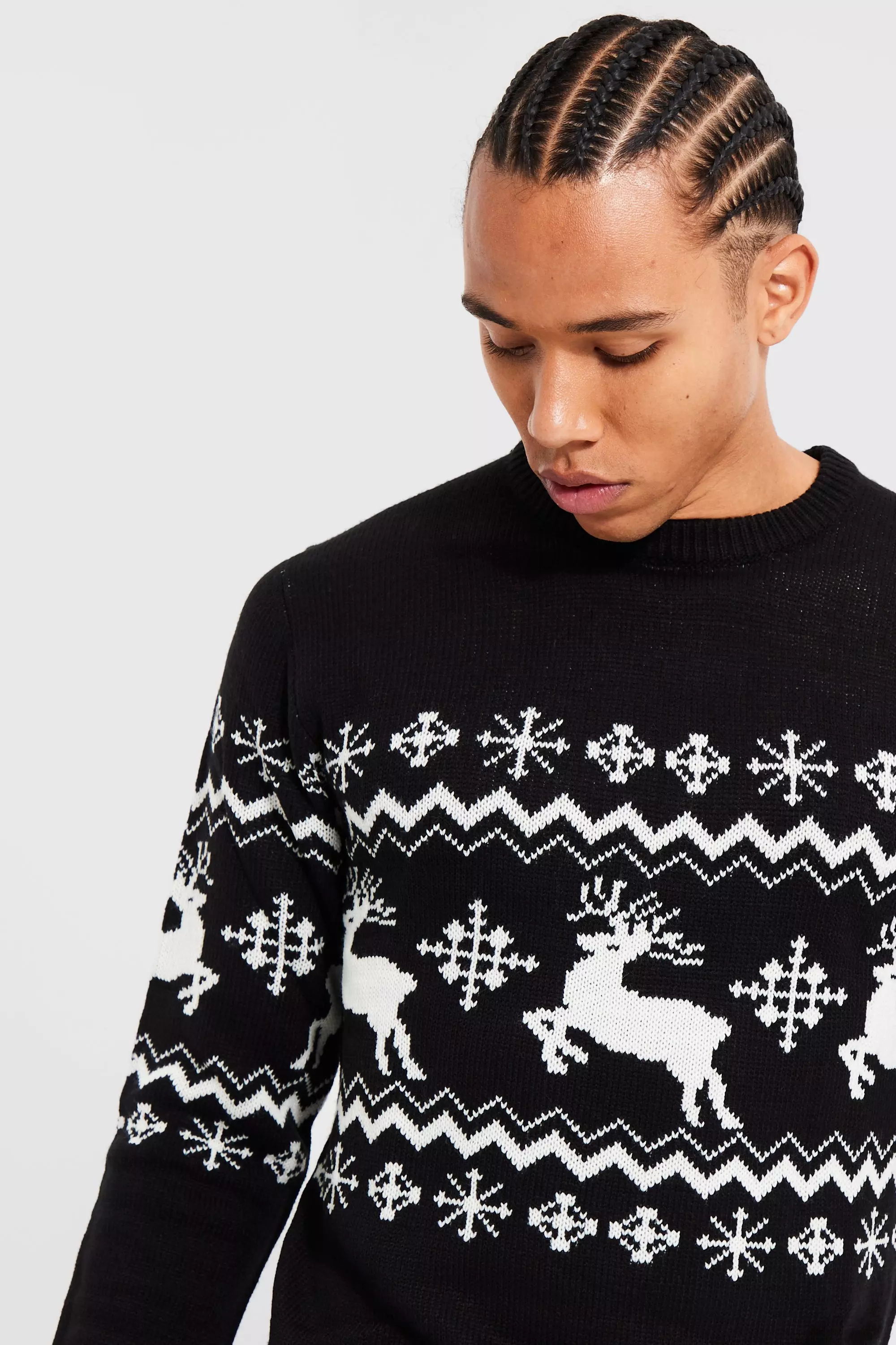 Black reindeer outlet sweater