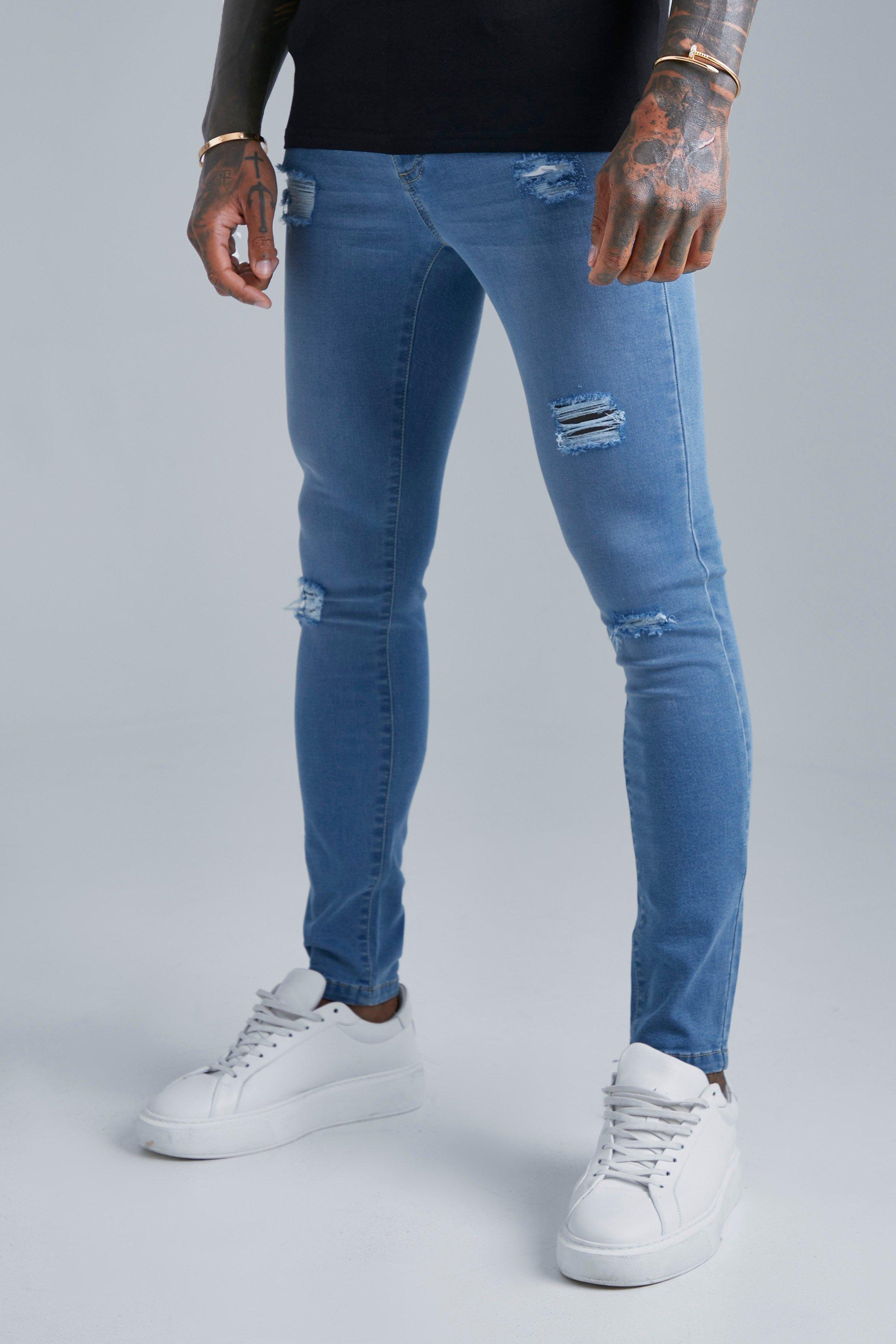 mens skinny jeans with zippers