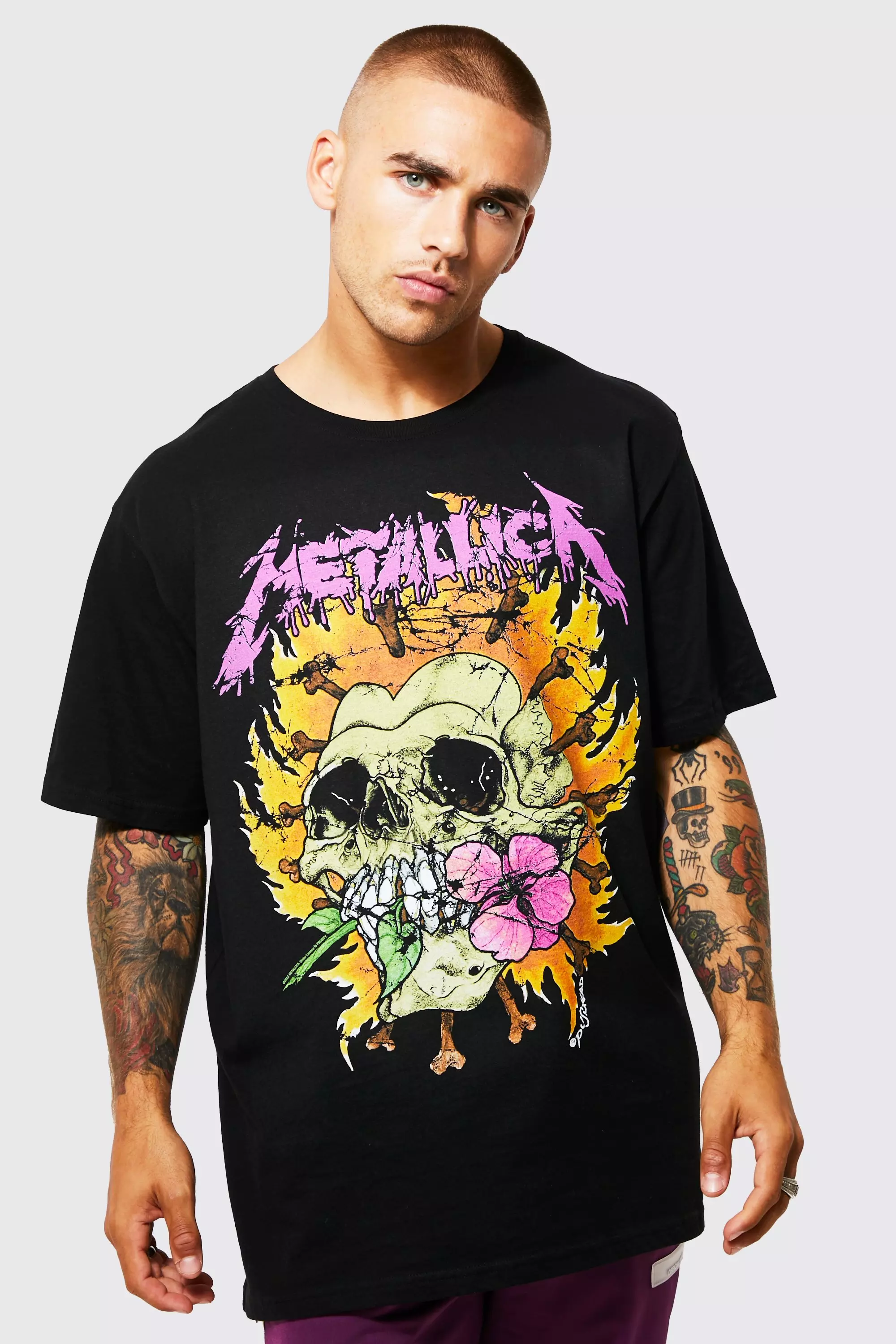 Black and best sale purple metallica shirt