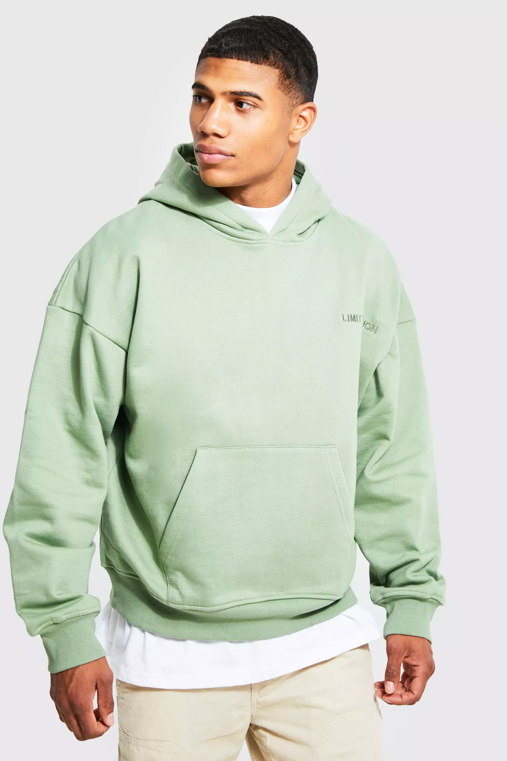 Oversized Heavyweight Limited Hoodie | boohooMAN