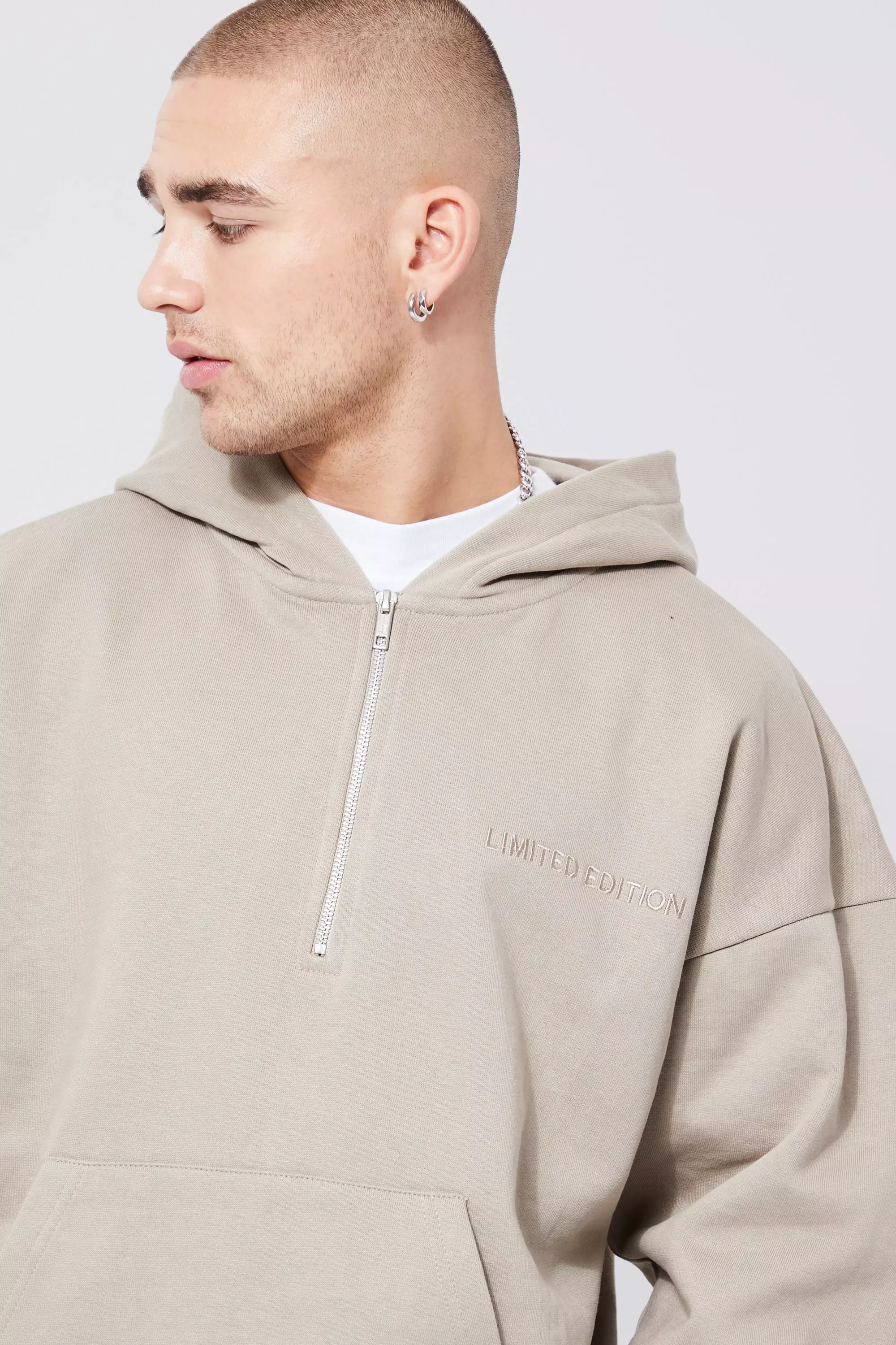 sweat oversize zip