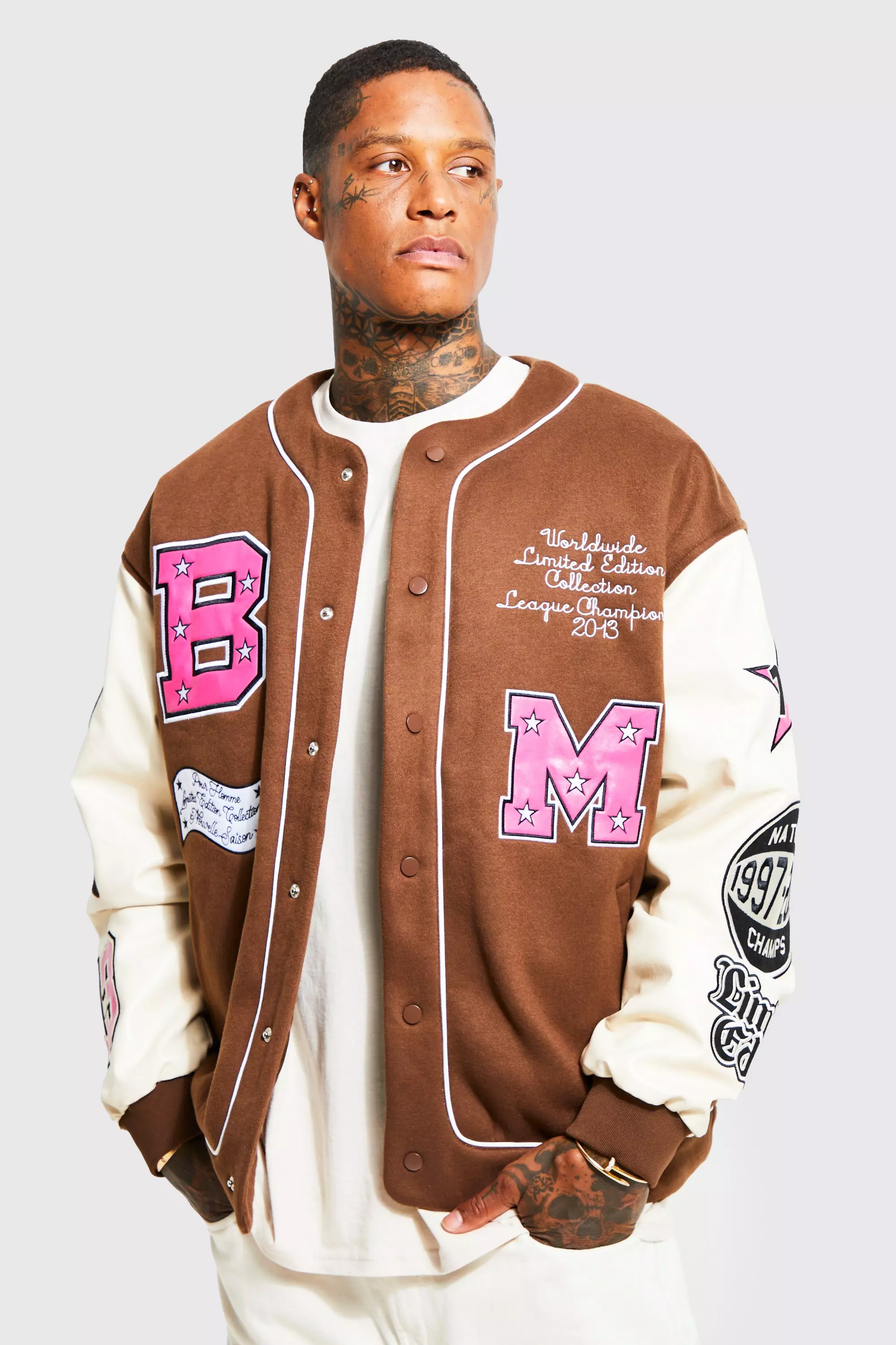 Embroidered Varsity Blouson - Men - Ready-to-Wear