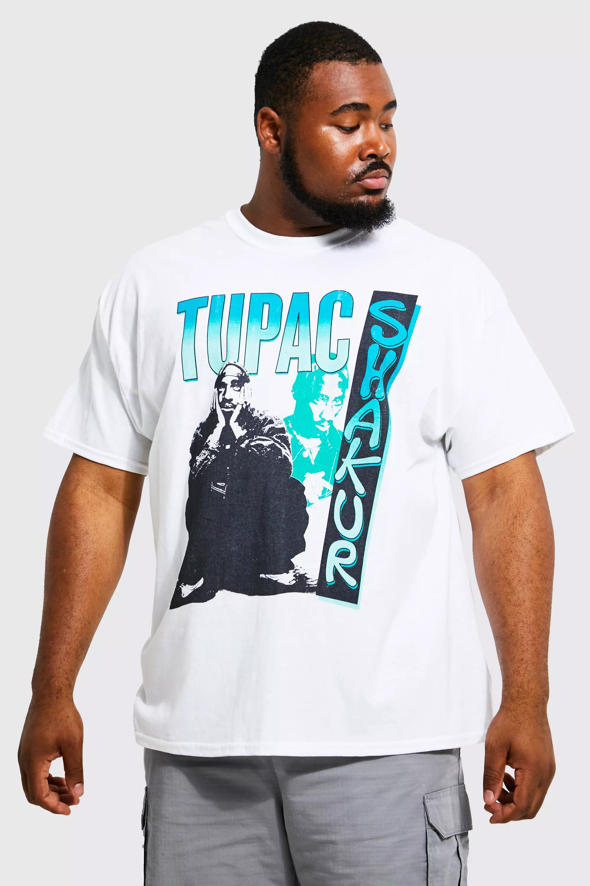 Kontrakt flydende Forstyrrelse Plus Tupac Shakur License T-shirt | boohooMAN USA