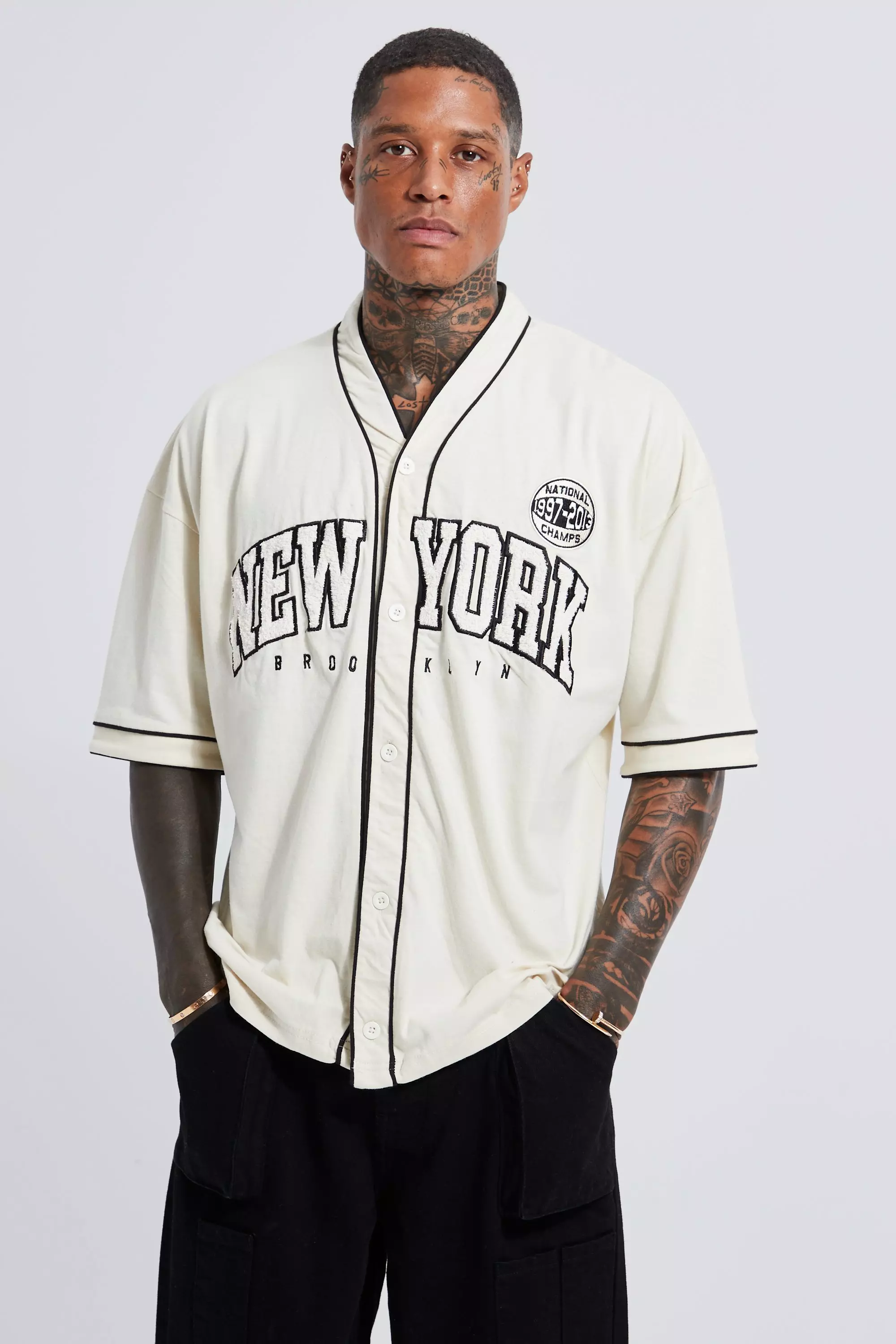 Oversized baseball jersey