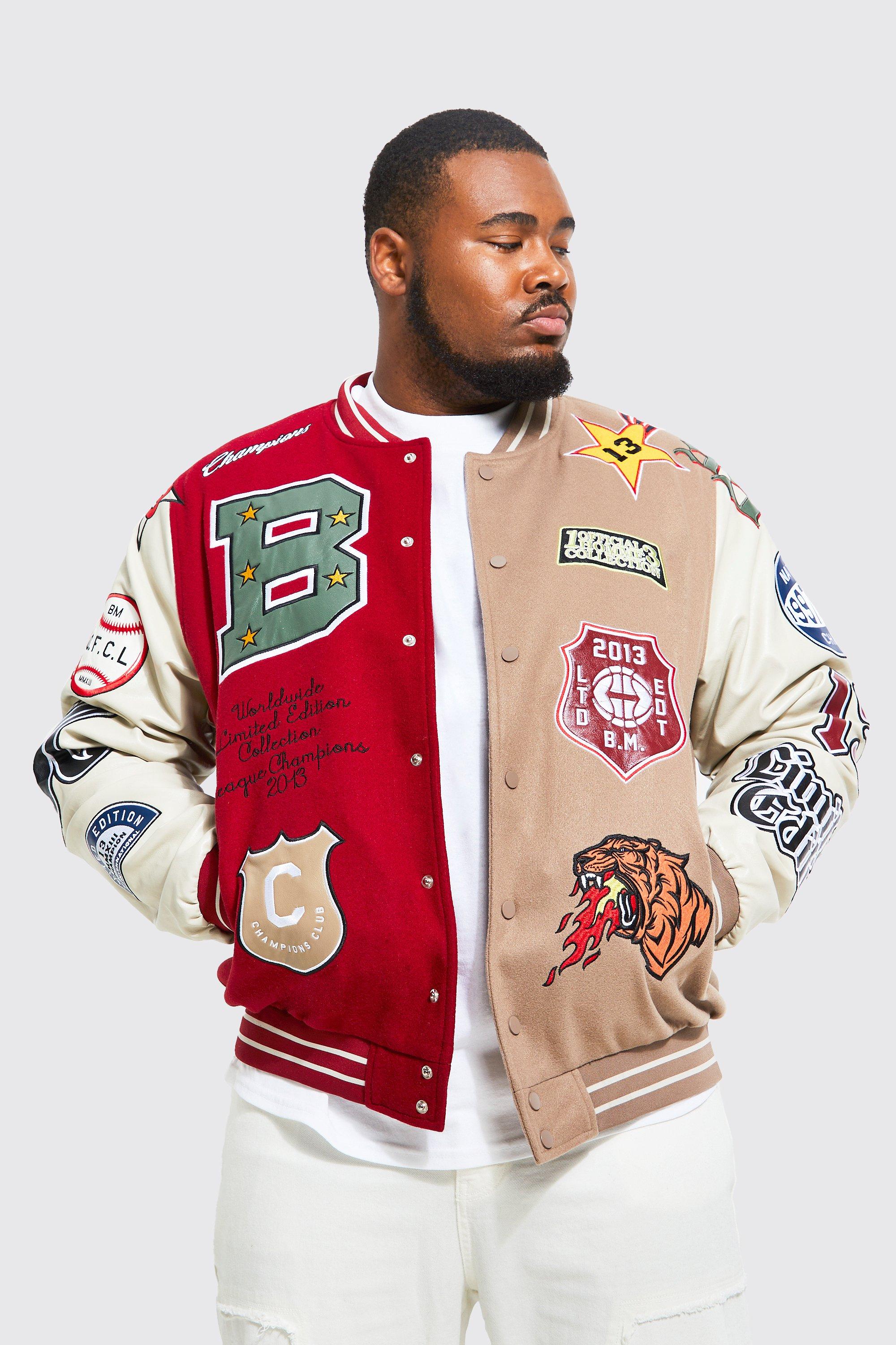 plus varsity jacket