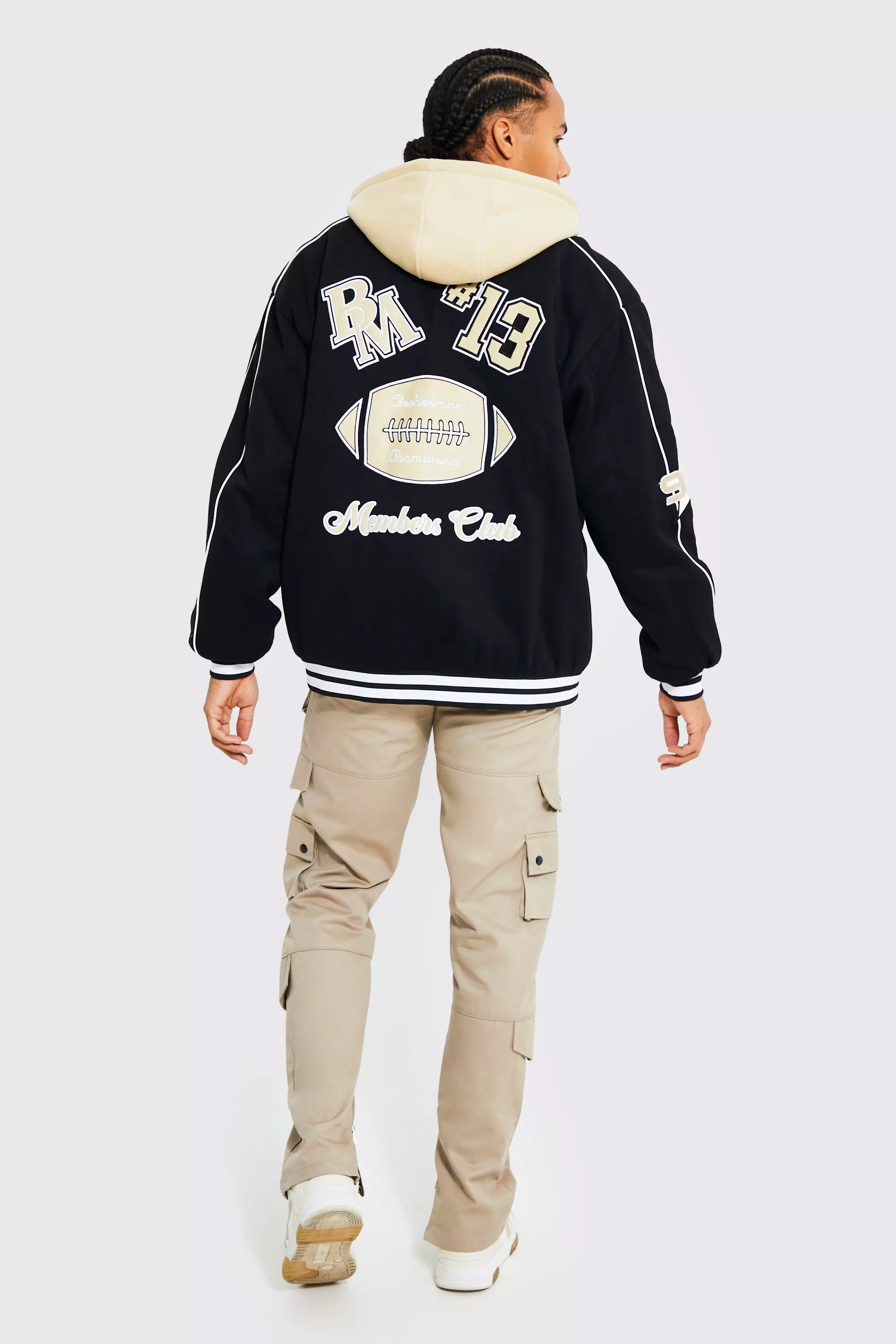 Tall Oversized Varsity Jacket