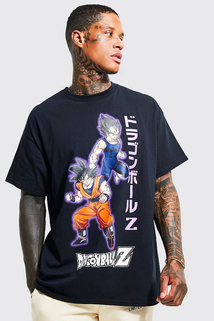 superstition shelter Father Oversized Dragonball-z License T-shirt | boohooMAN USA
