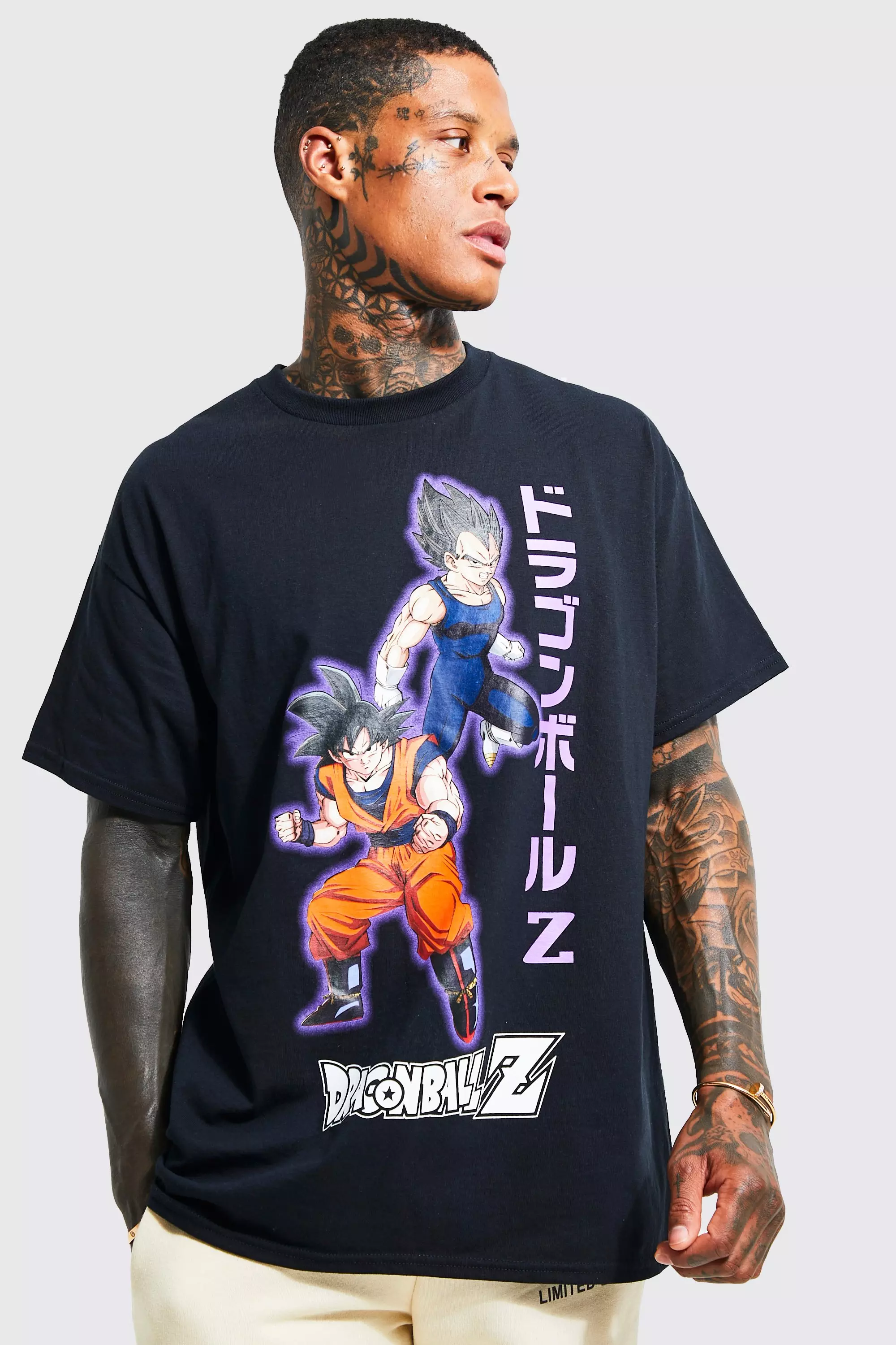 T-shirt oversize imprimé dragon Ball Z