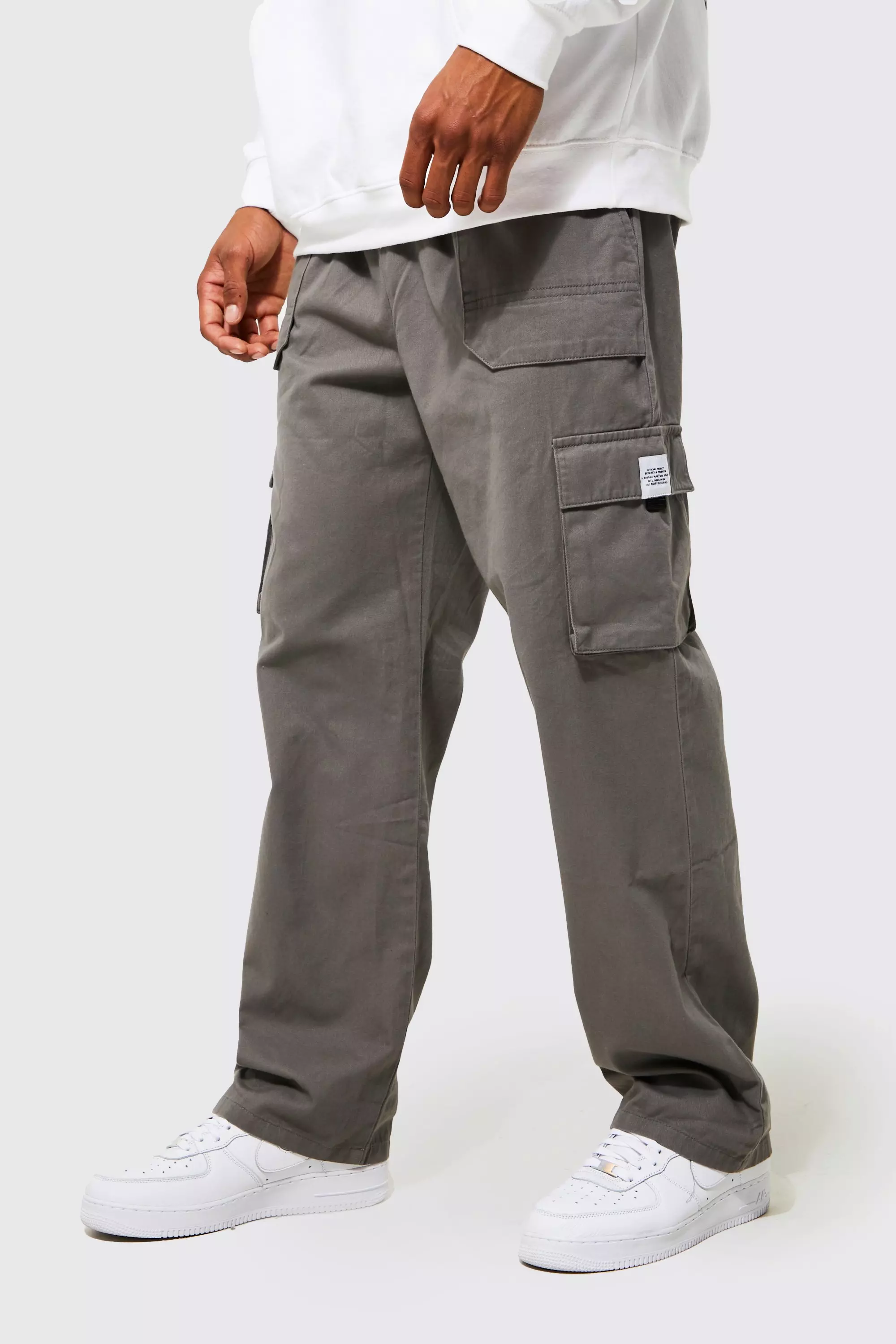 JohnBlairFlex Relaxed-Fit Side-Elastic Cargo Pants