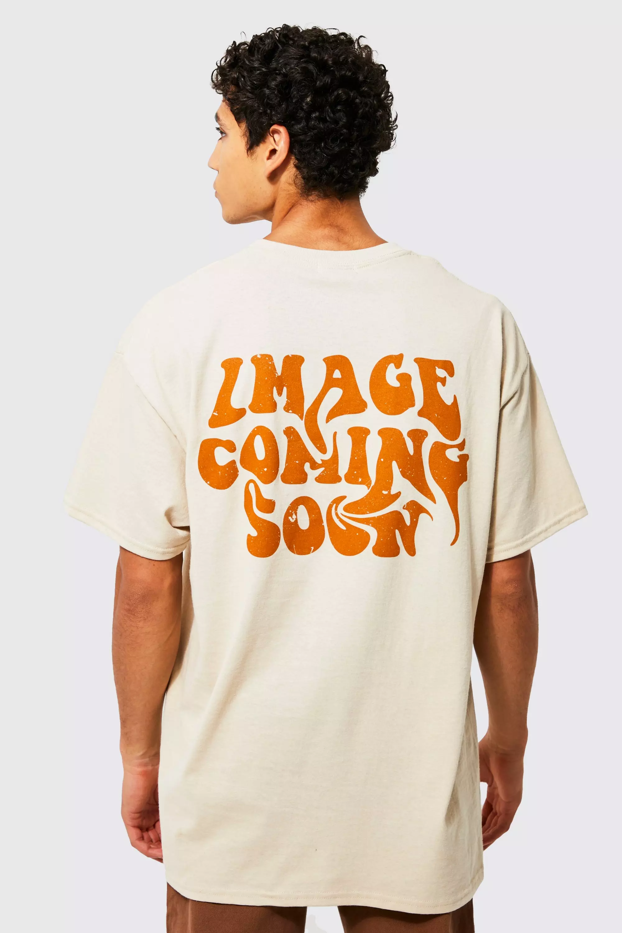 Oversized T-shirt with text – Stick By Supply