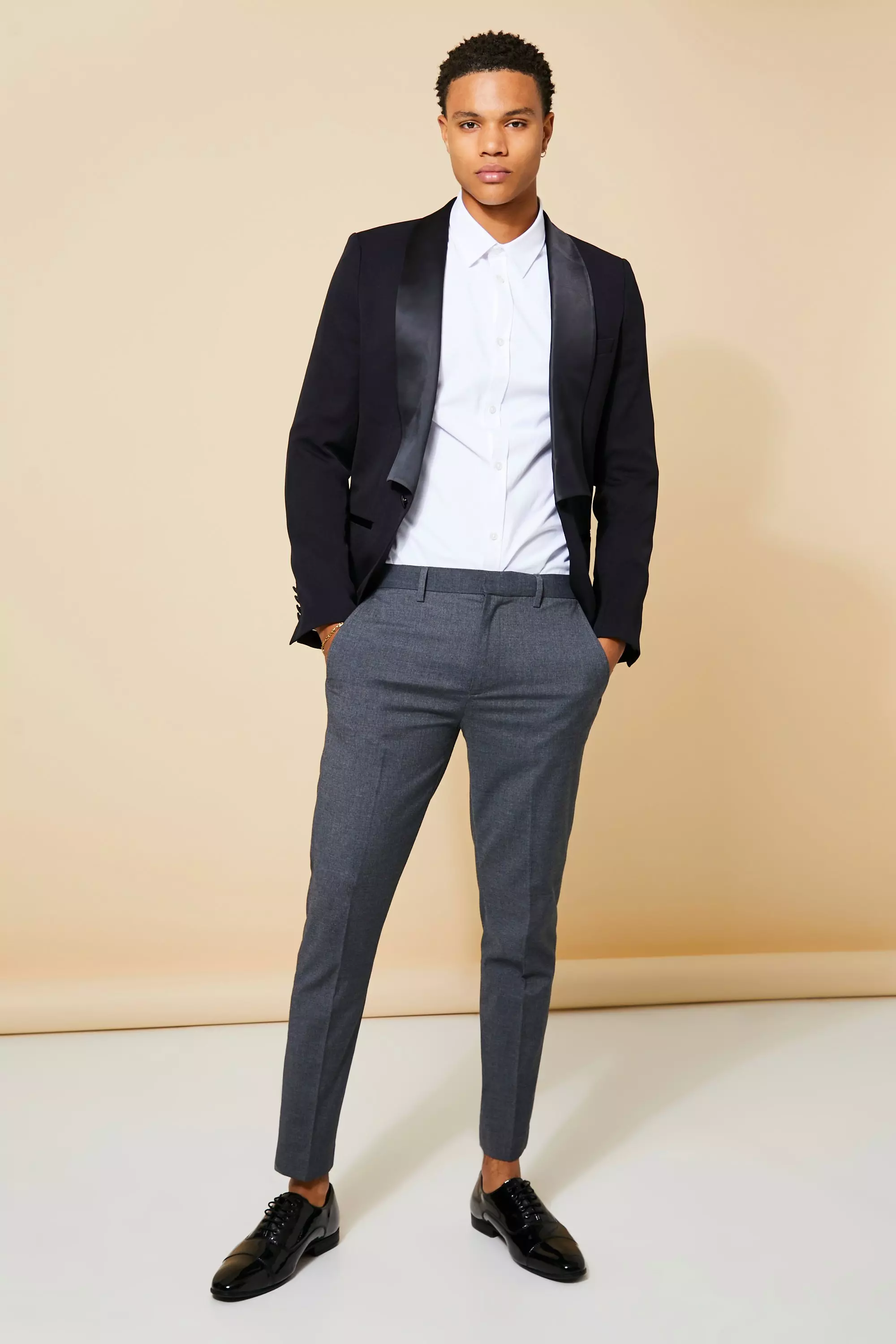 Super skinny charcoal sales trousers