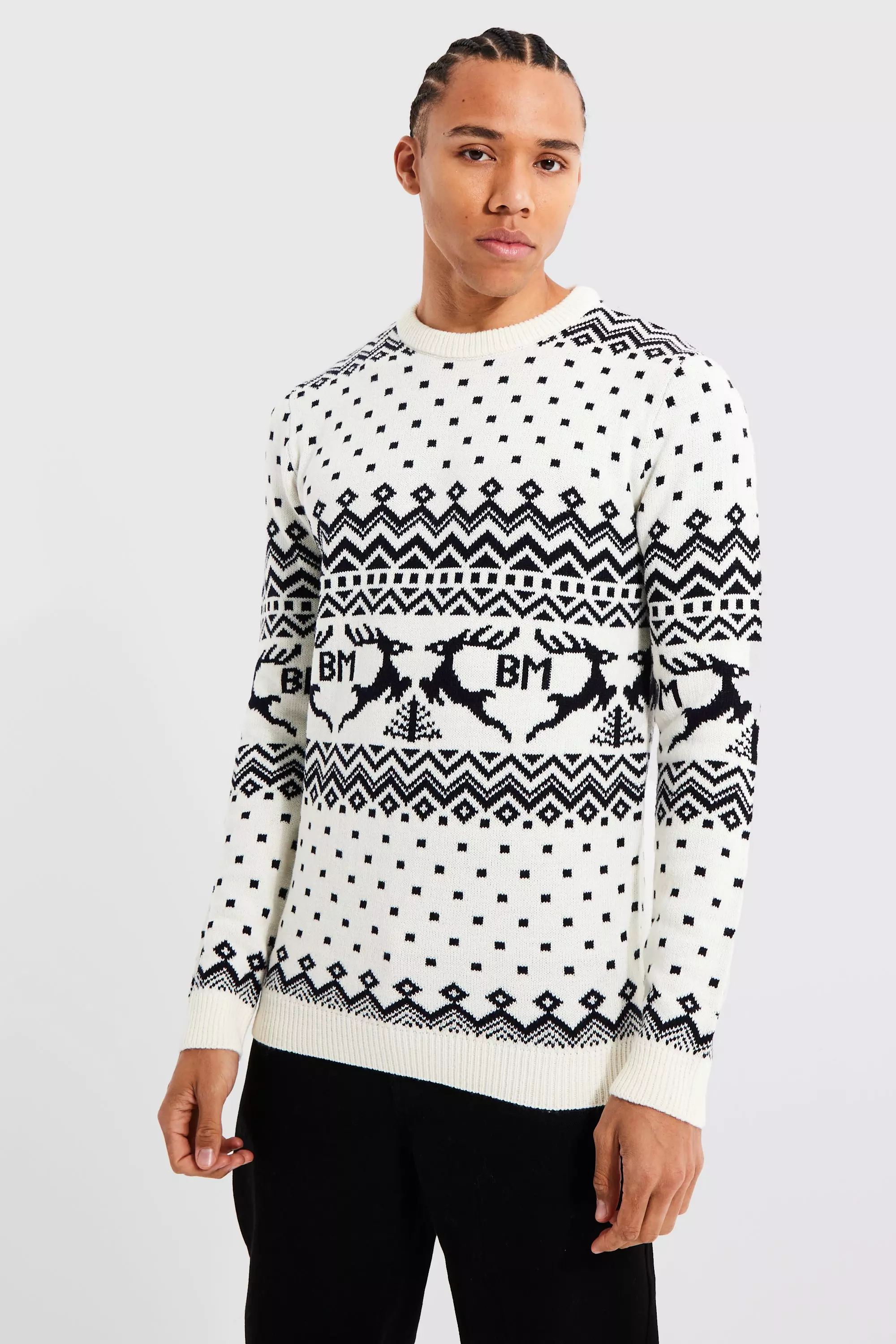 Black christmas jumper outlet mens