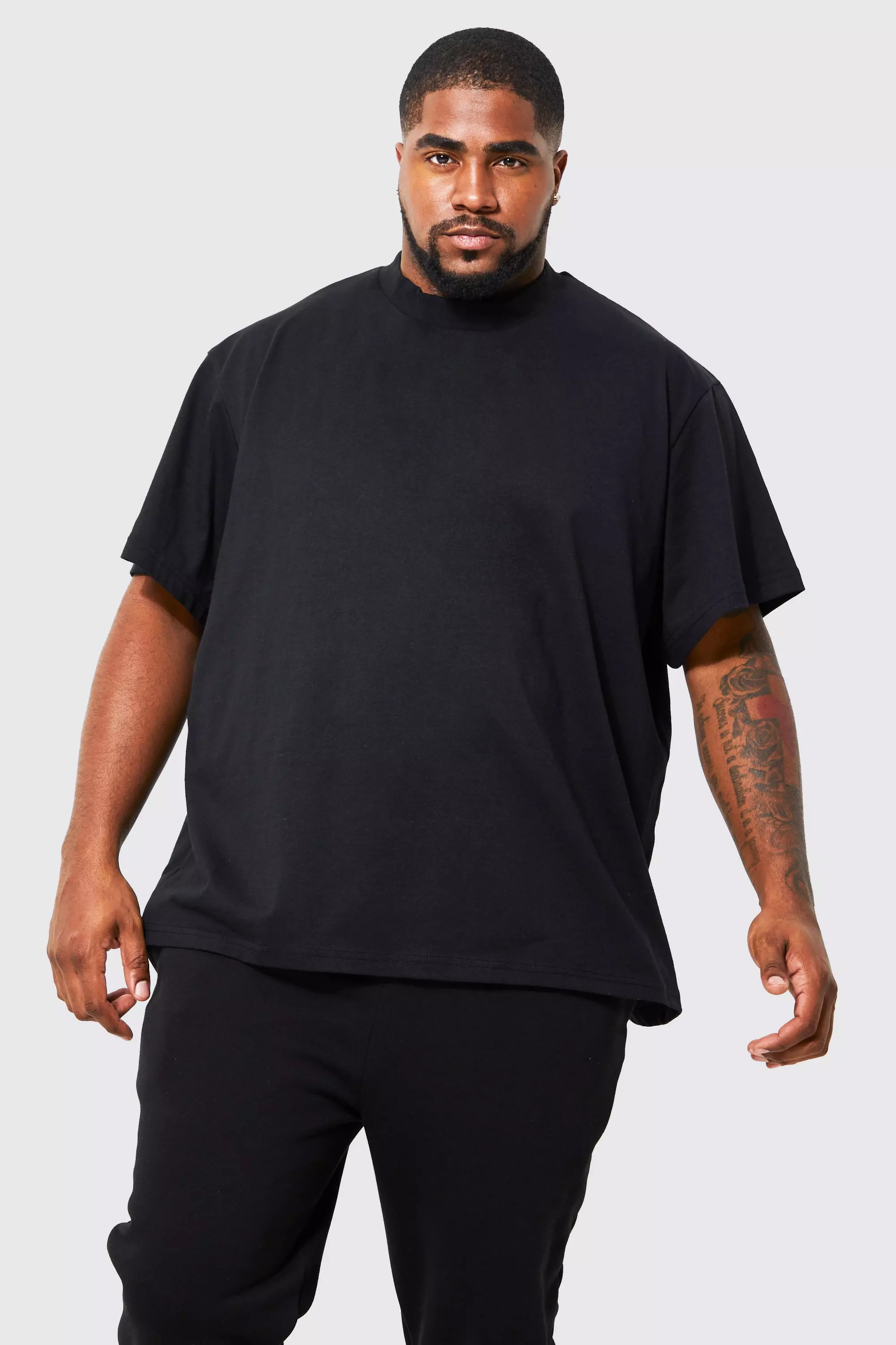 Profile Nationals Plus Size Notch Neck T-Shirt