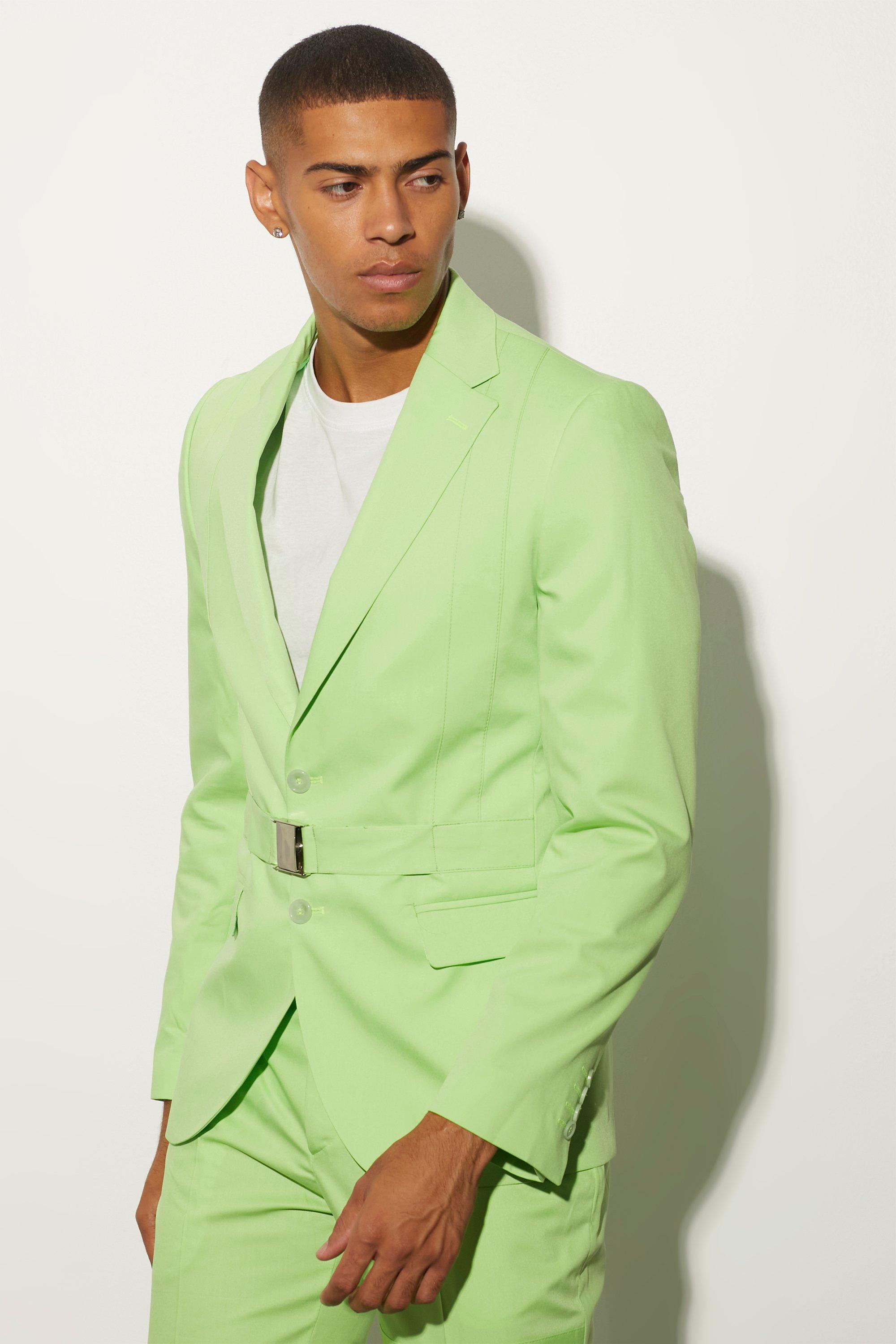 lime green suit jacket