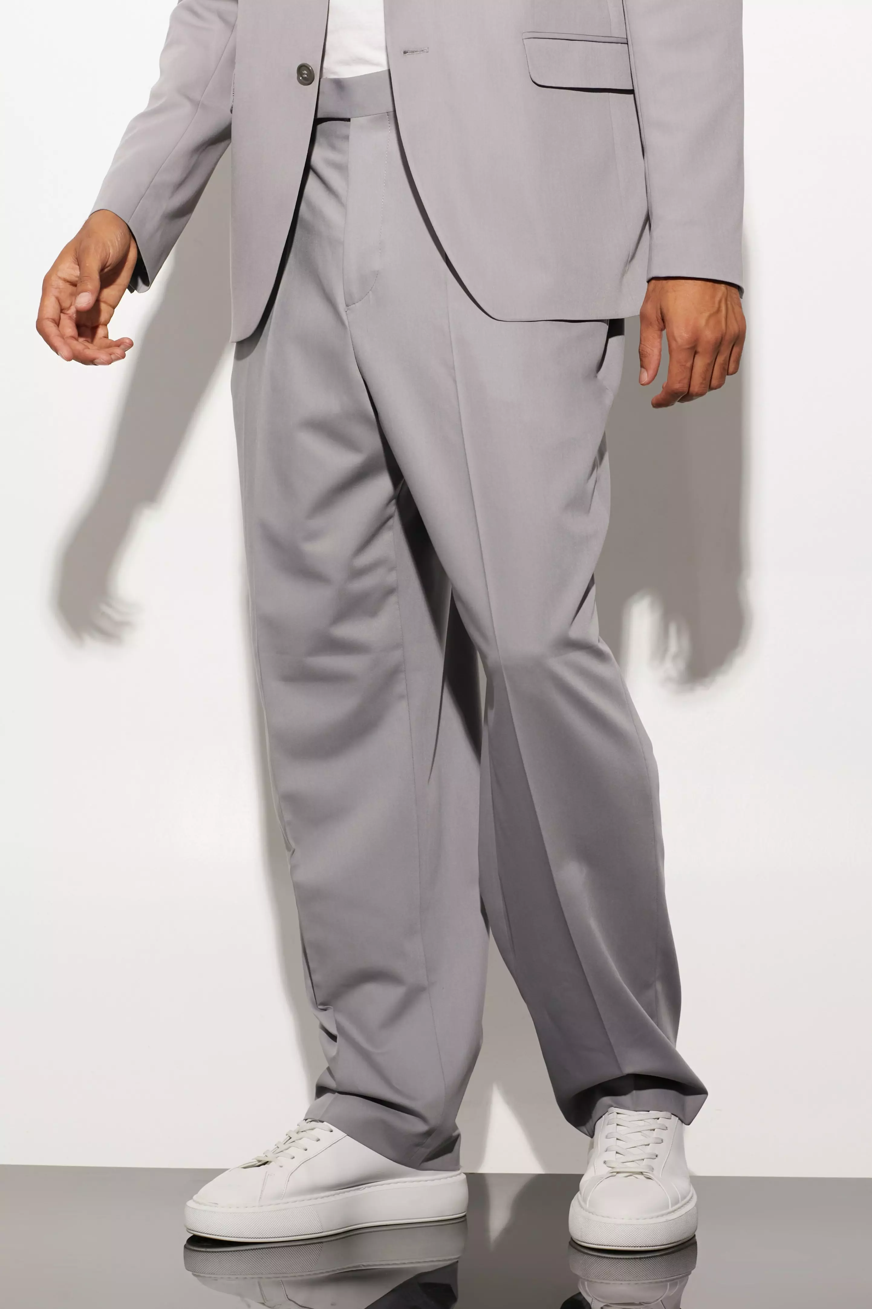 Relaxed Fit Suit Pants