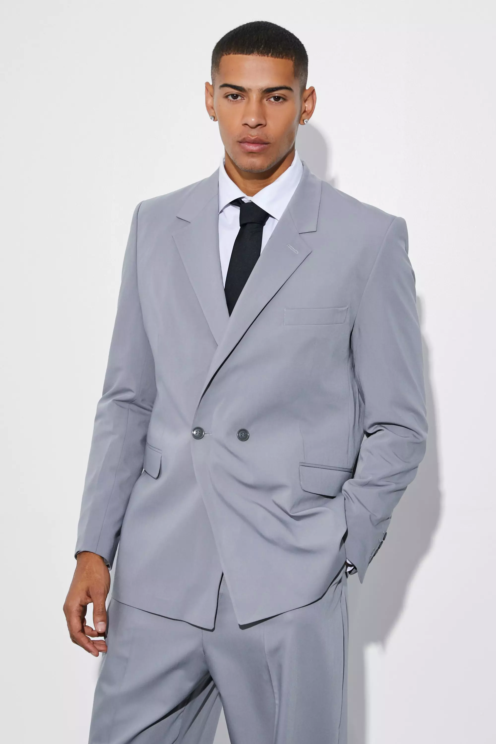 Double breasted outlet suit jacket