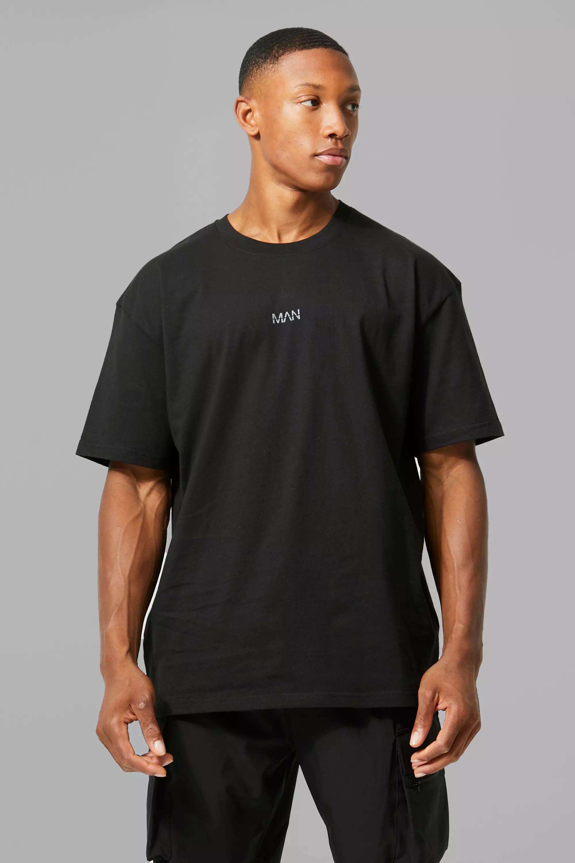 Oversized T-shirt - Black - Men