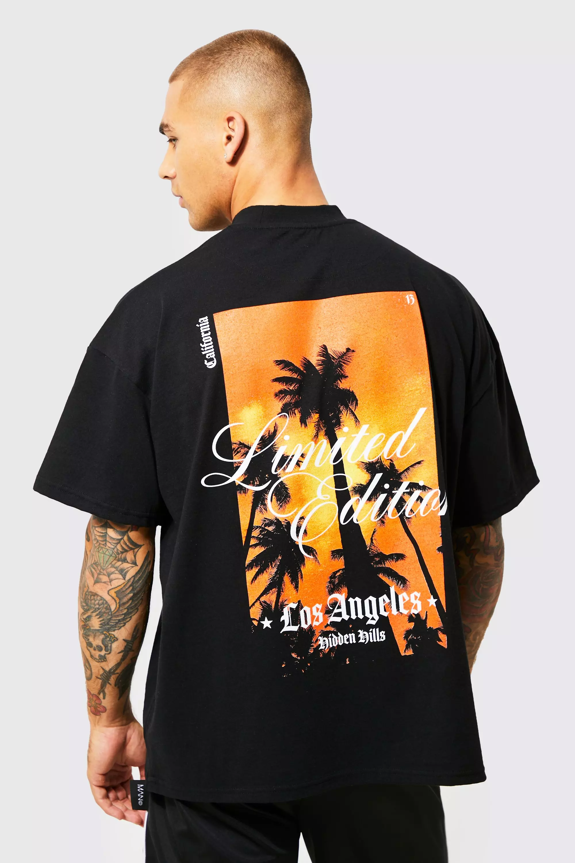 Oversized Los Angeles Back Graphic T-shirt