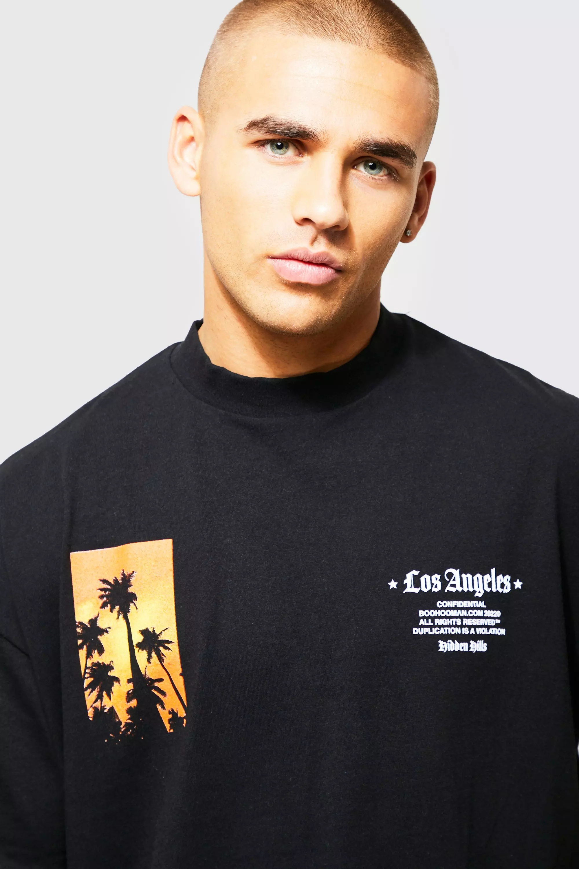 Oversized Los Angeles Palm Graphic T-shirt