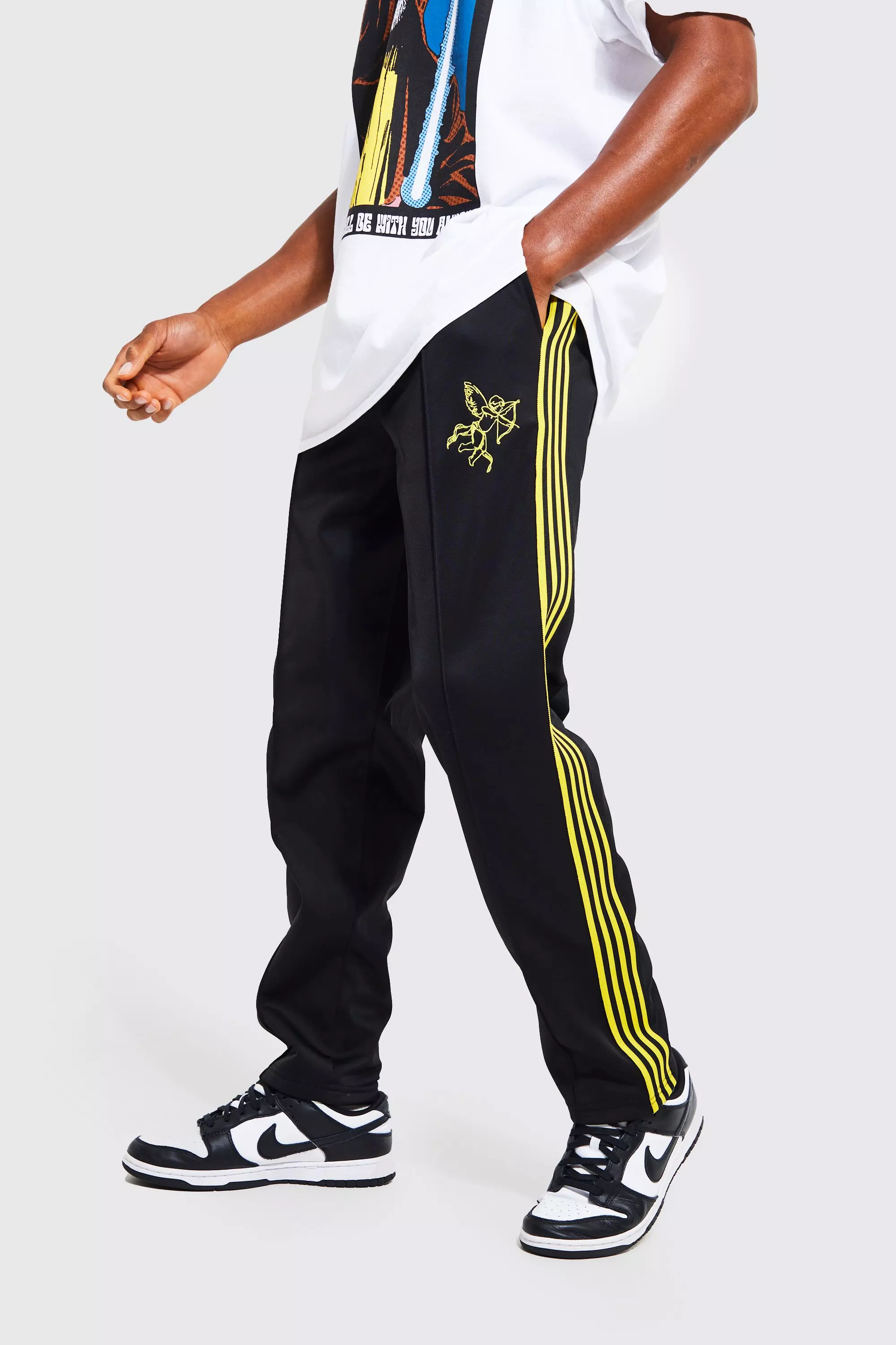 Regular Fit Tricot Tape Joggers