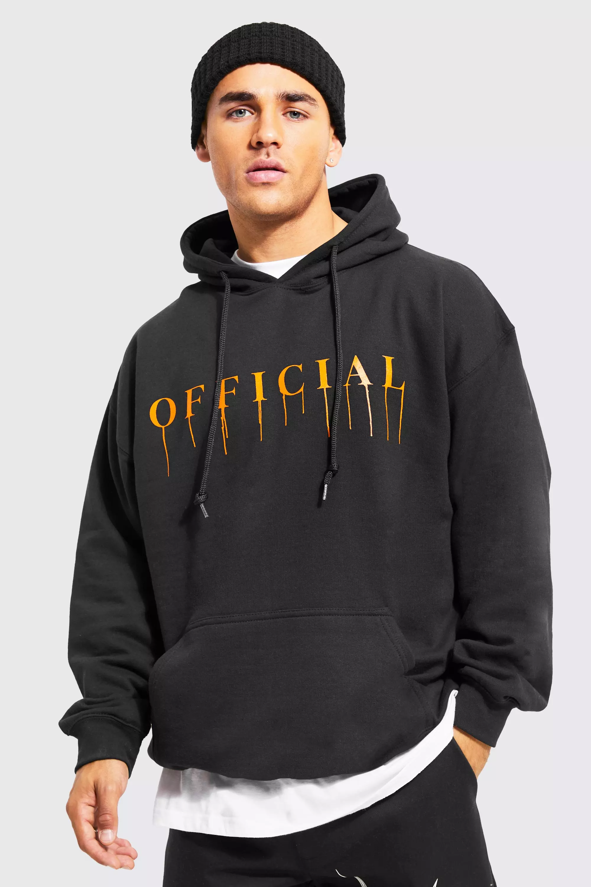 Black discount drip hoodie