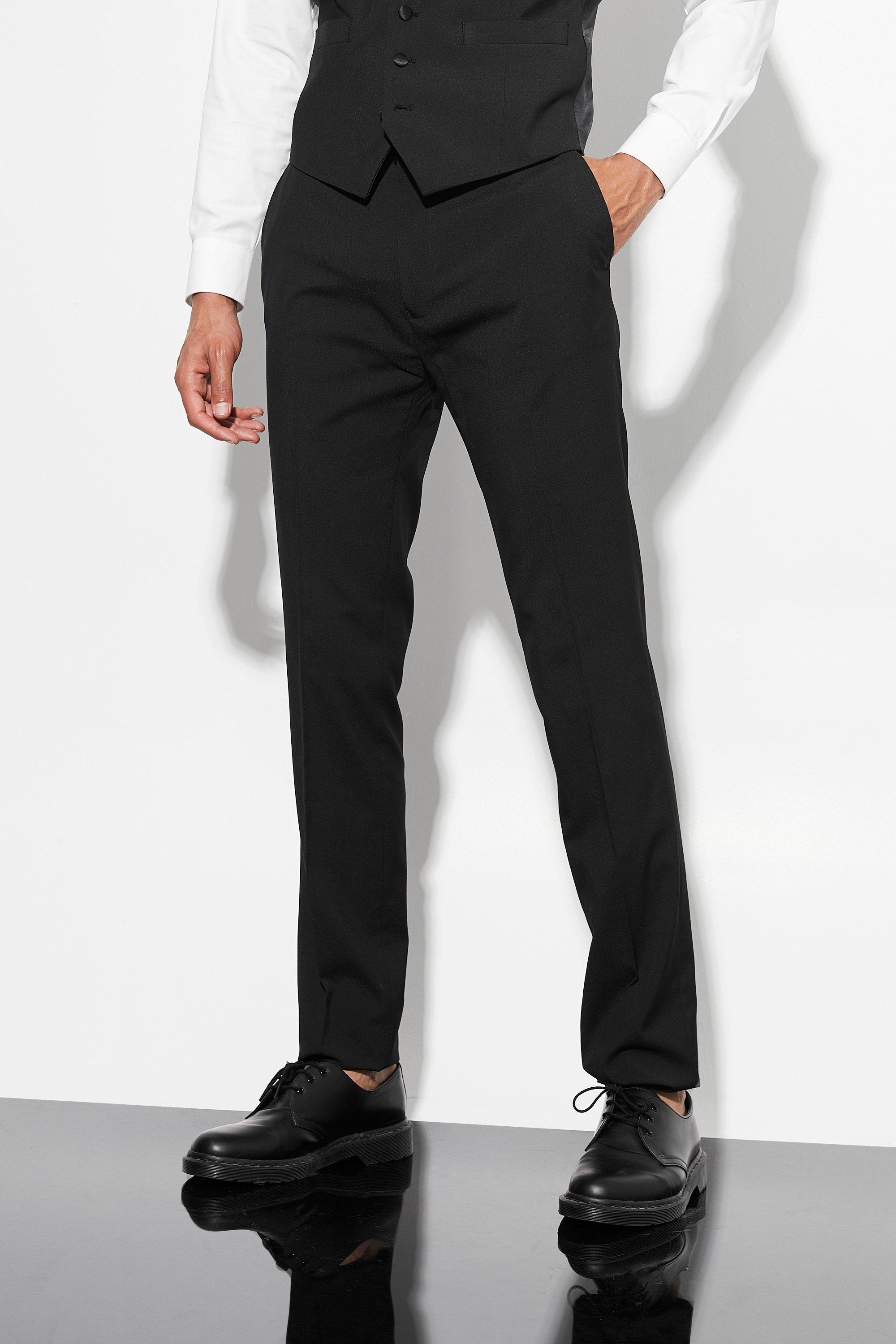 tall - pantalon de costume skinny homme - noir - 34, noir