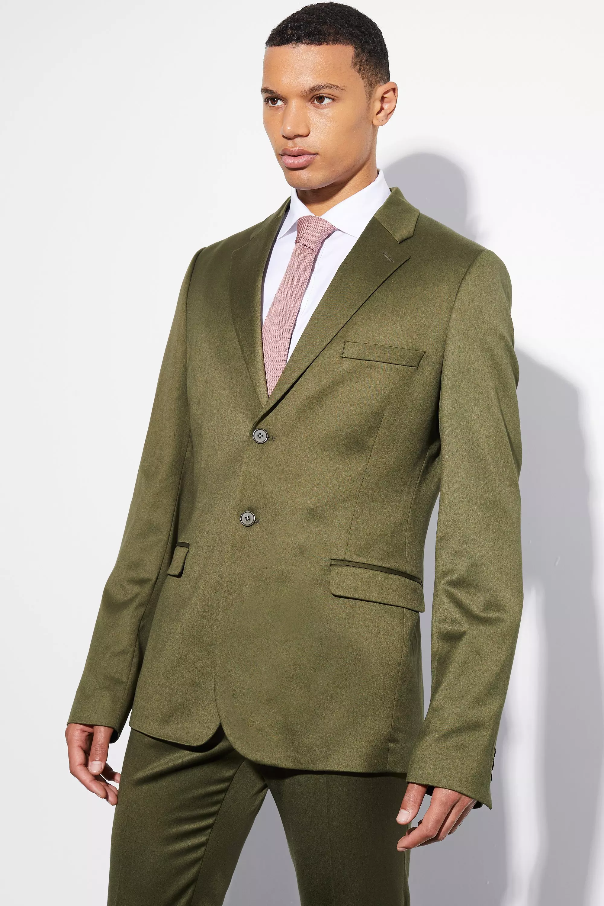 Olive green hotsell tuxedo jacket