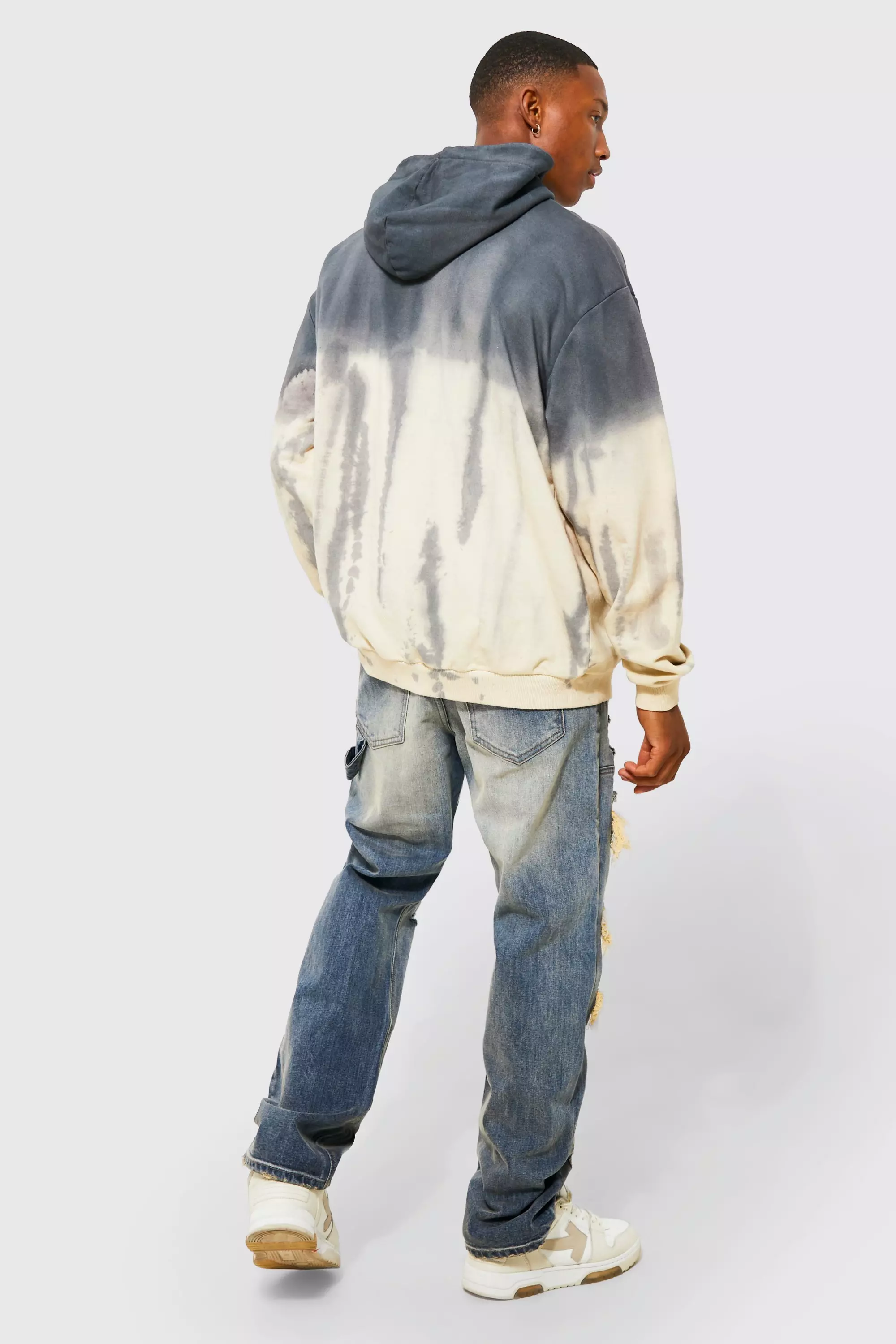 Tie dye hoodie store zara