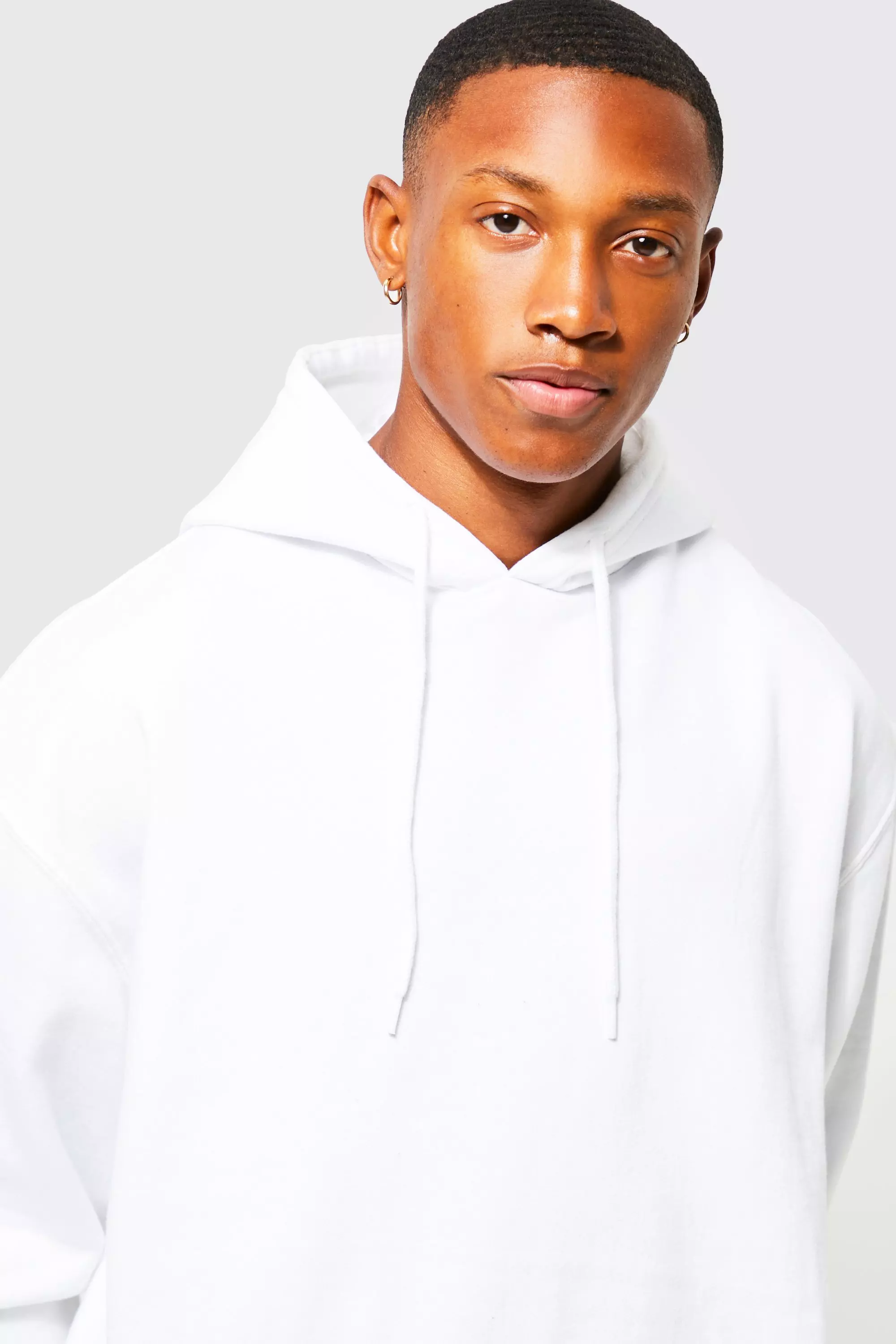 Oversized best sale white hoodie