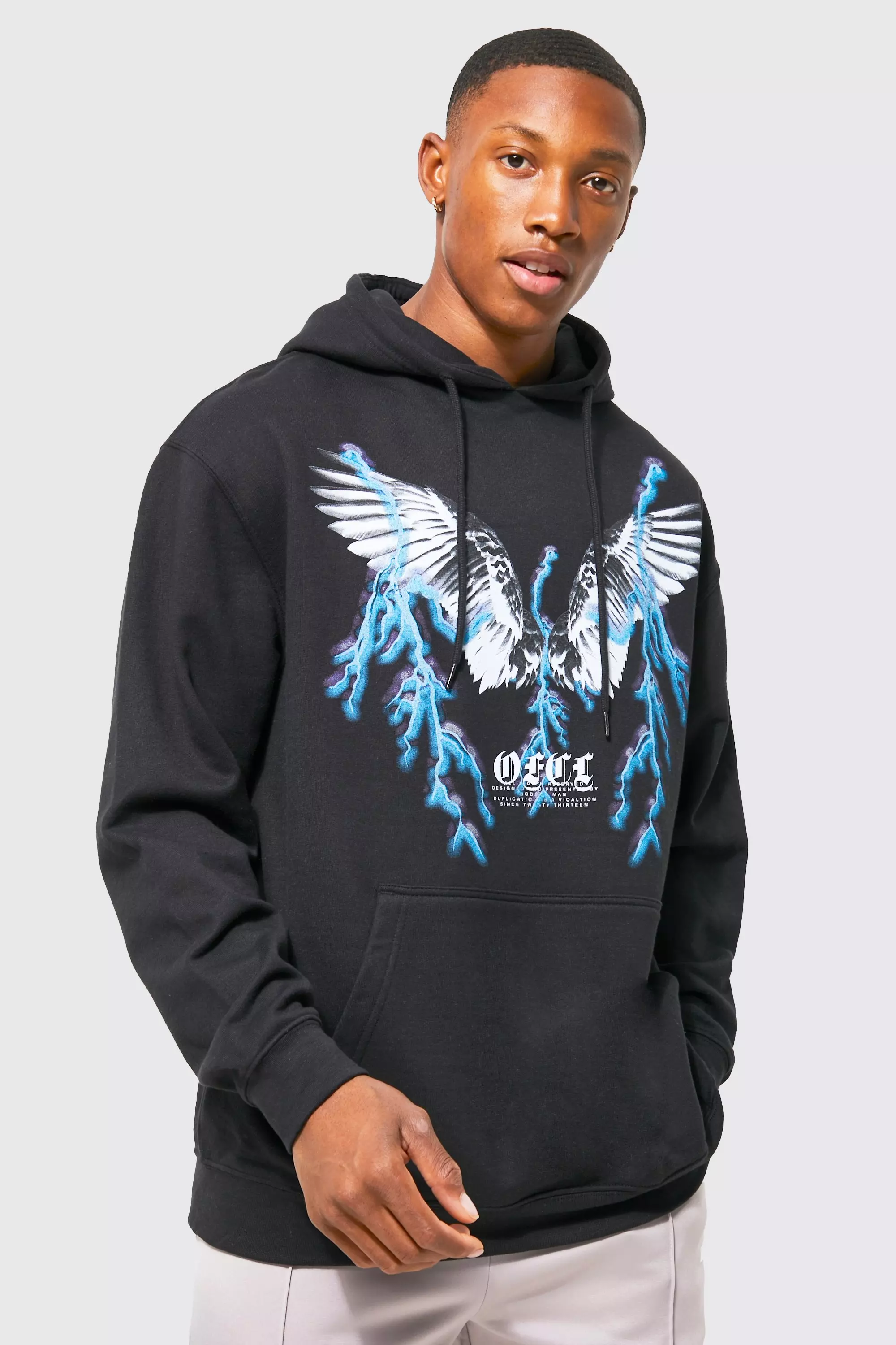 Lightning Graphic Hoodie