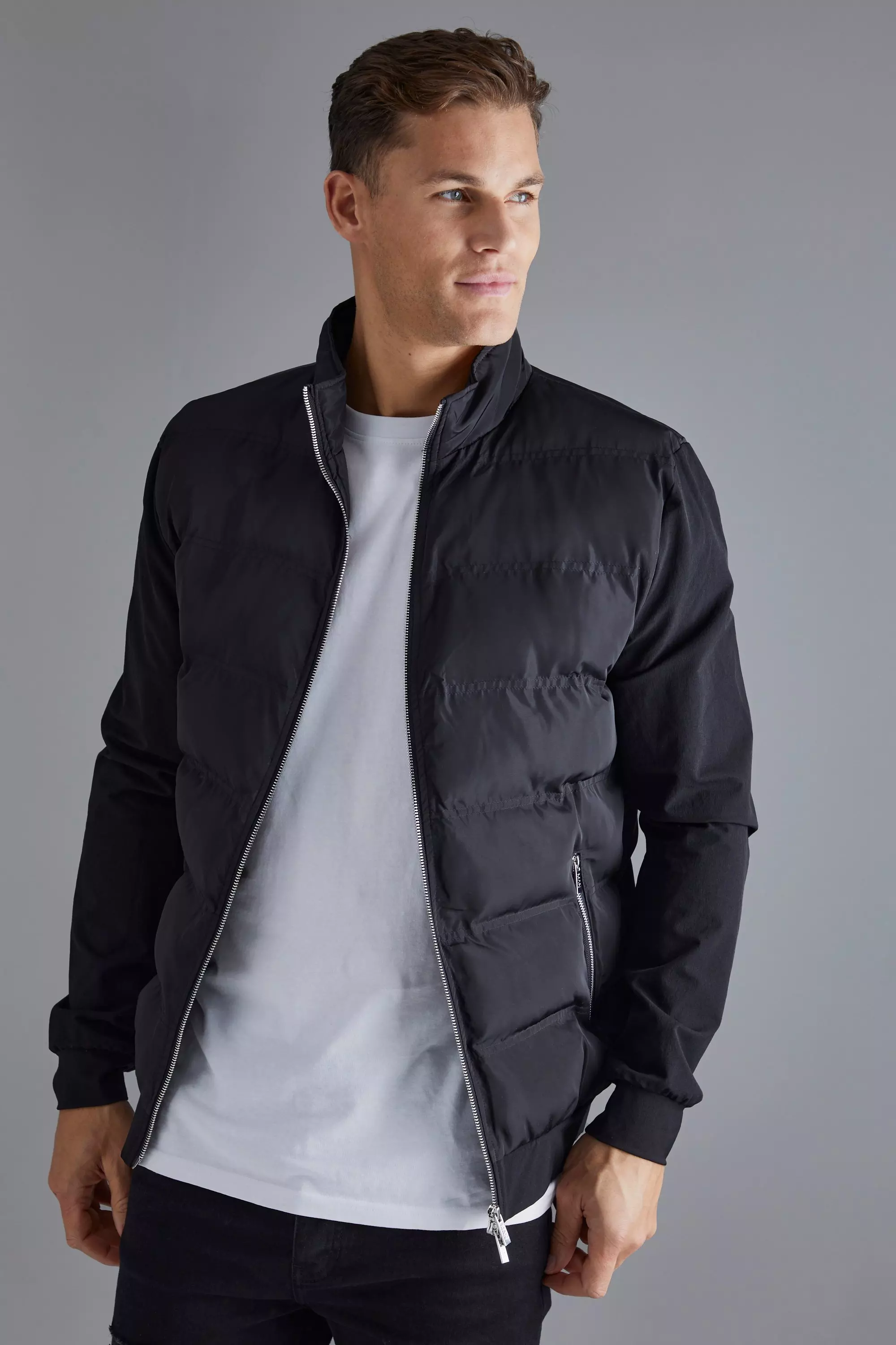 Thin store padded jacket