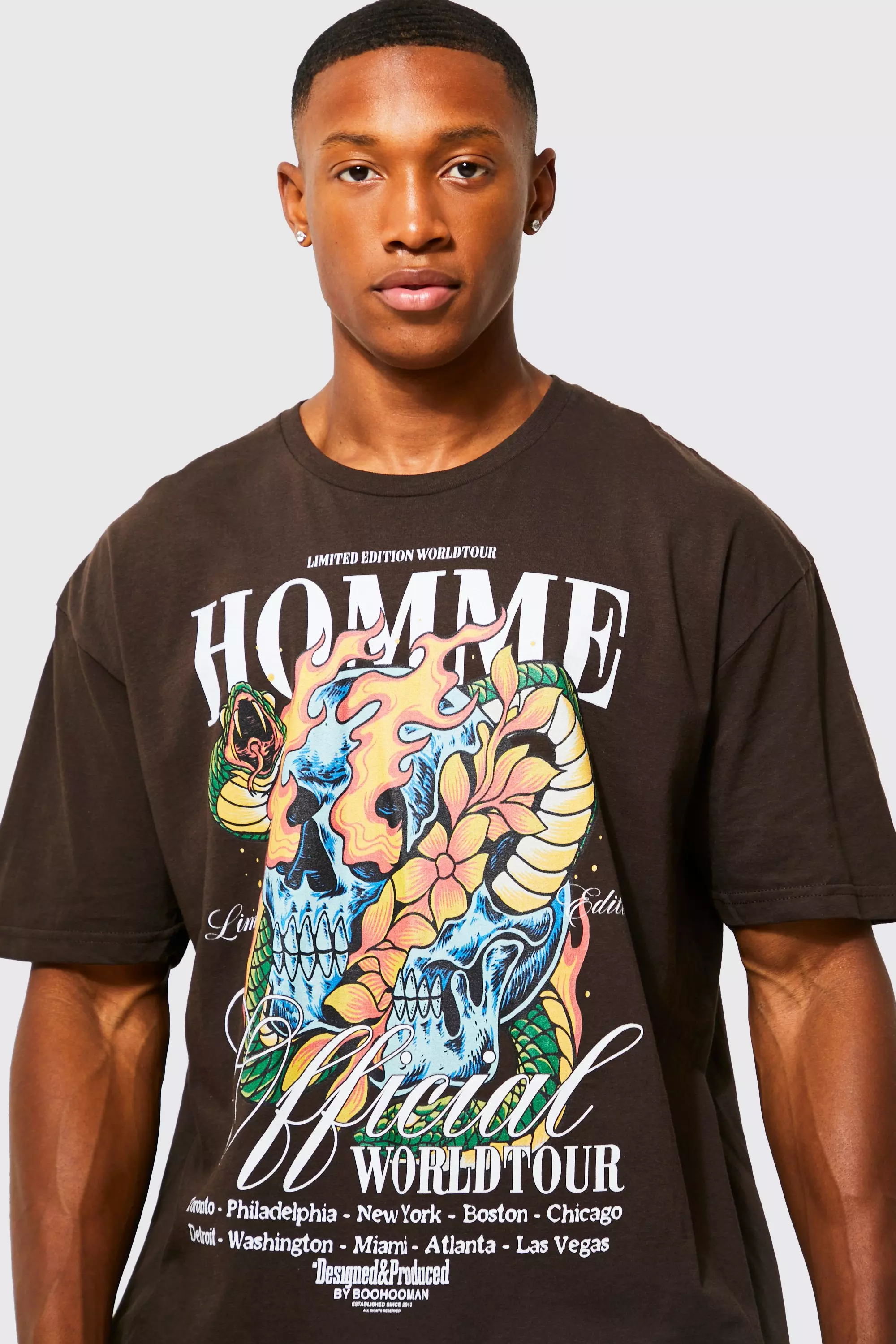 Tee shirt skull online homme