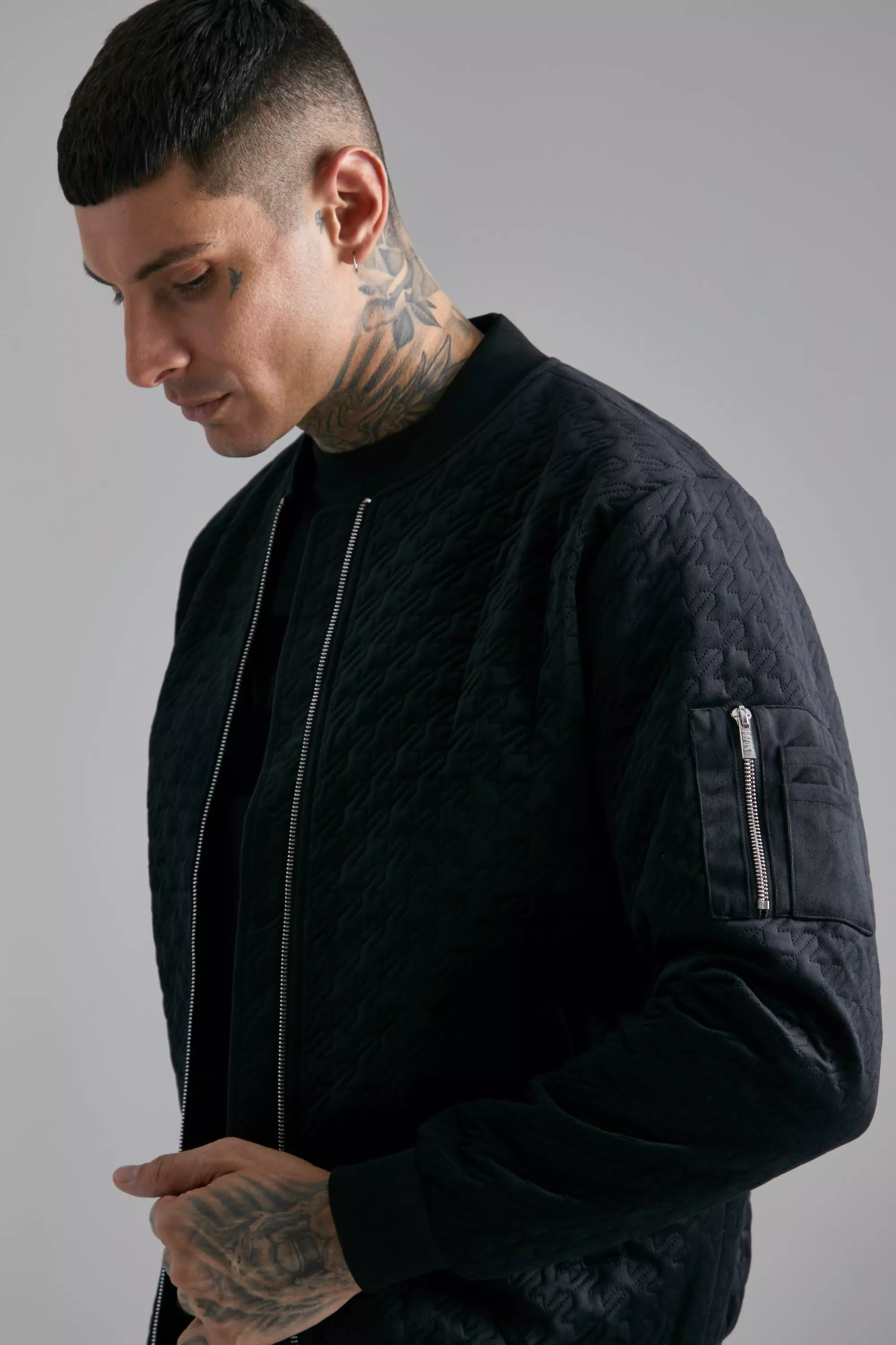 Velvet Quilted Bomber