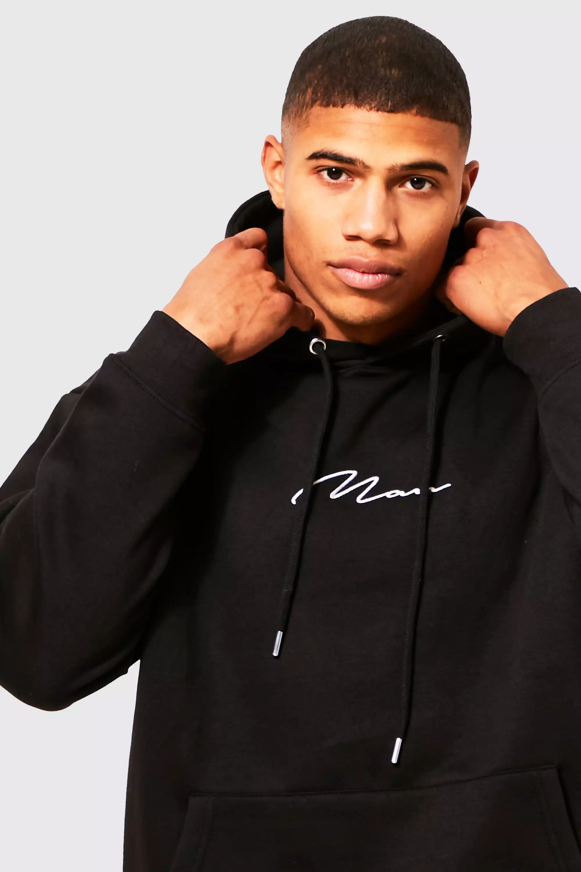 Man Signature Over The Head Hoodie