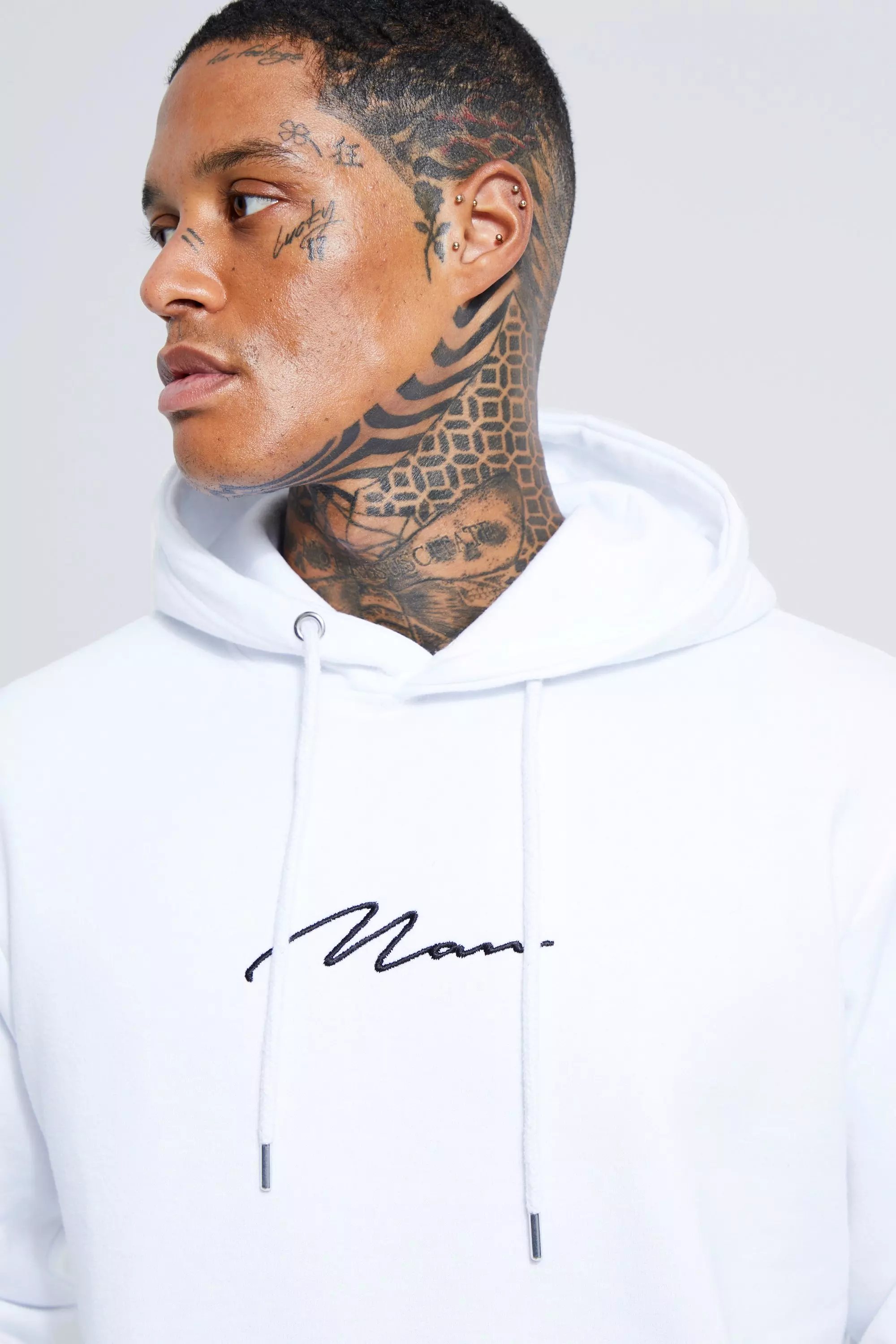 Boohooman hot sale signature hoodie