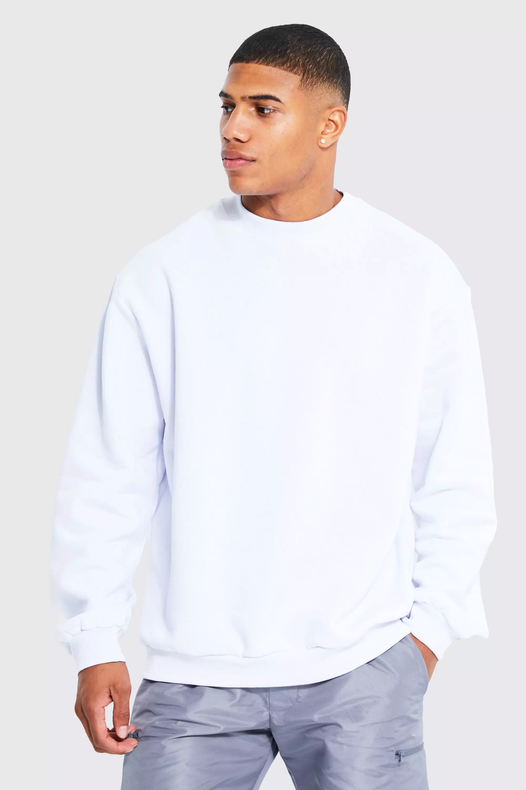 Oversized Extended Neck Sweatshirt boohooMAN USA