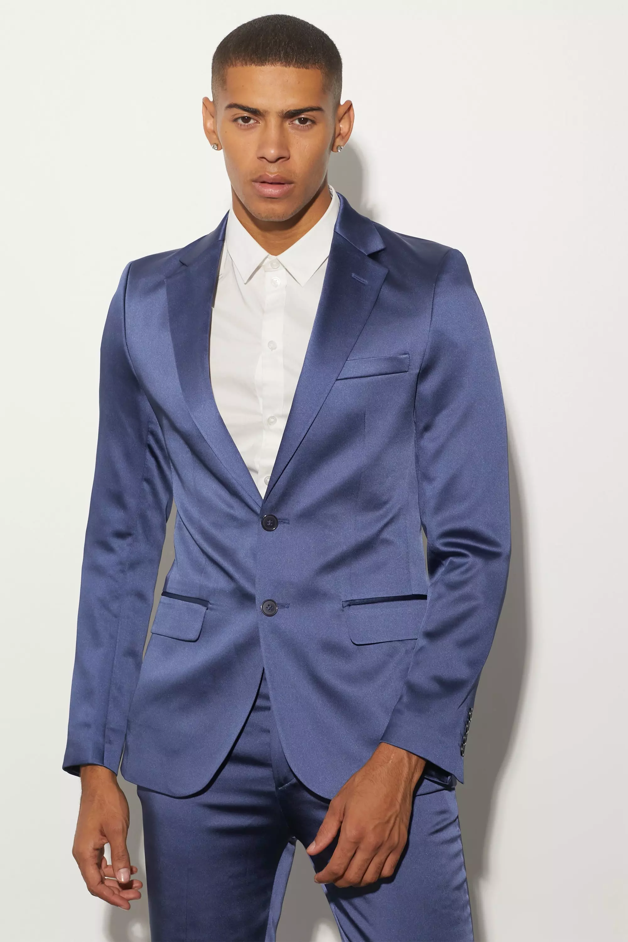 Slim-Fit Blue Suit Blazer