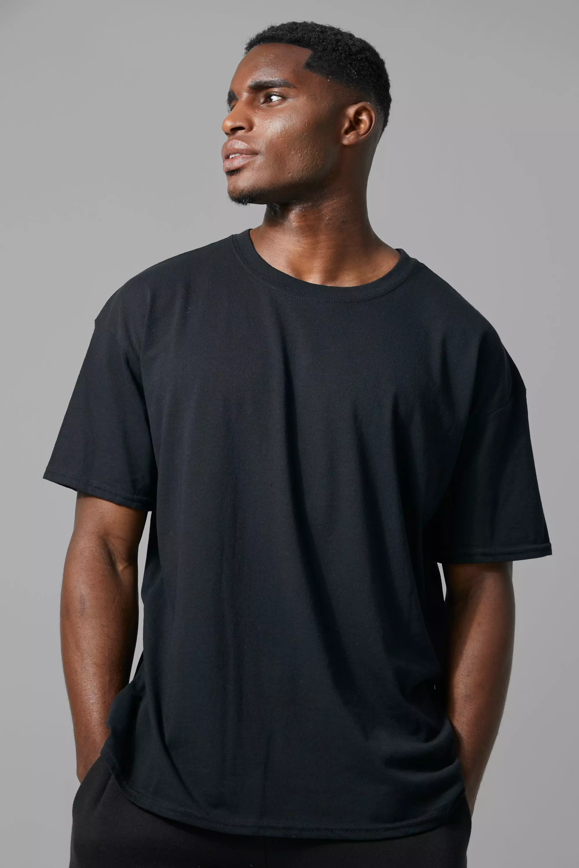 Man Active Gym Oversized Side Split T-Shirt