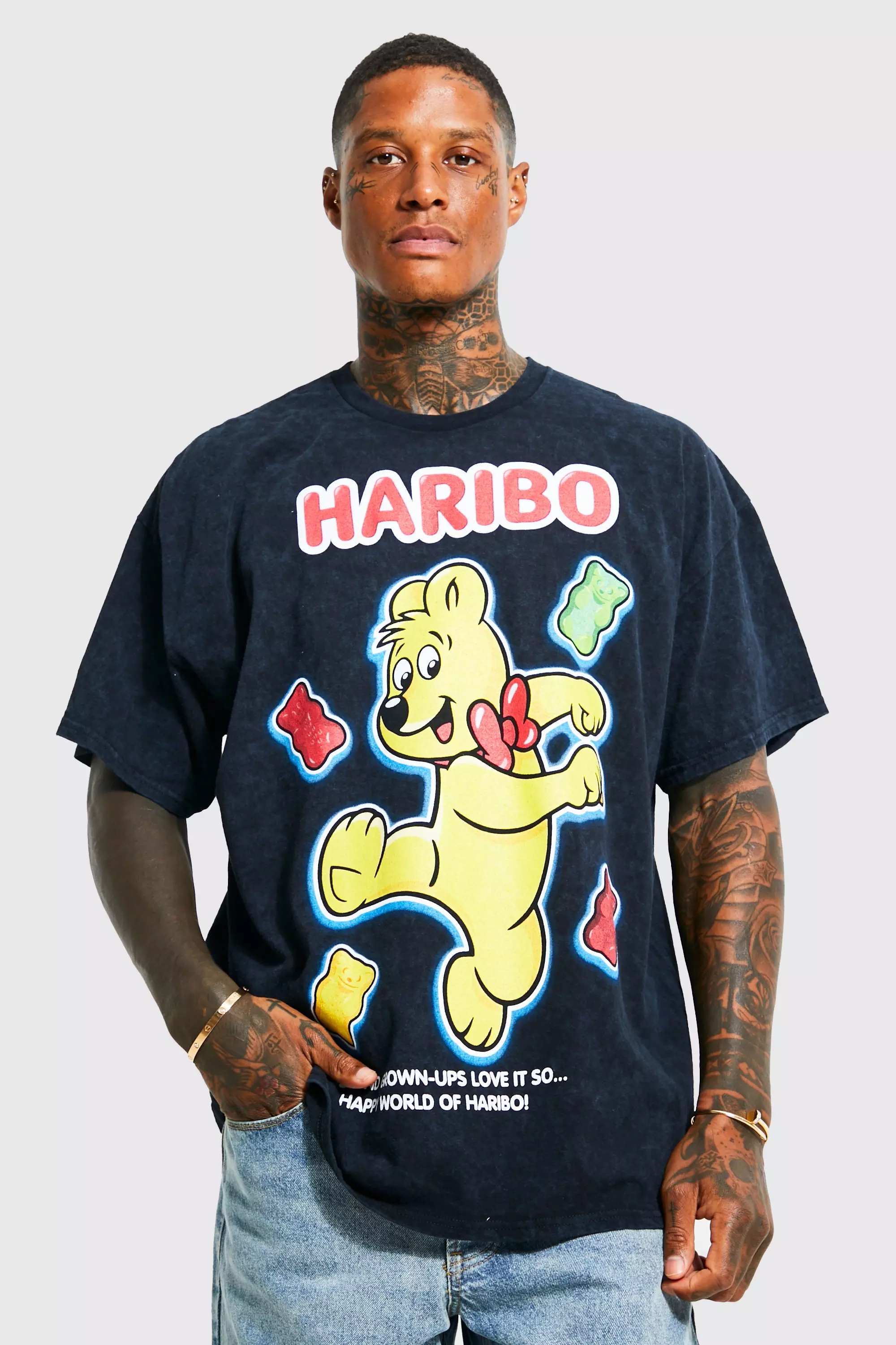 Oversized Haribo Washed License T shirt